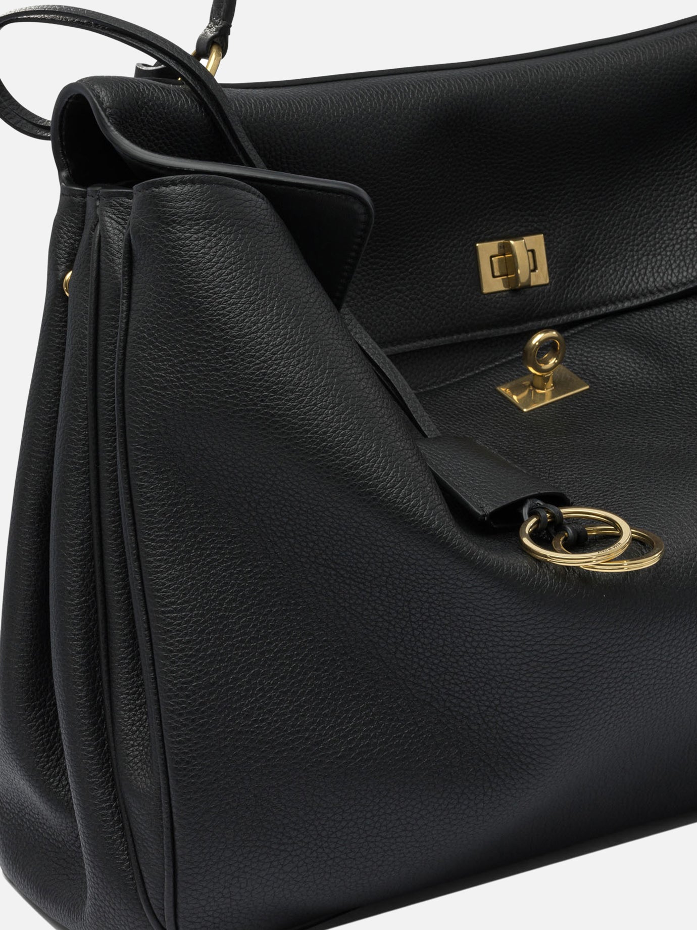 Large bags 100% calf leather  Black - Balenciaga Women | PDP | VIETTI Online Store | thumbnail_4