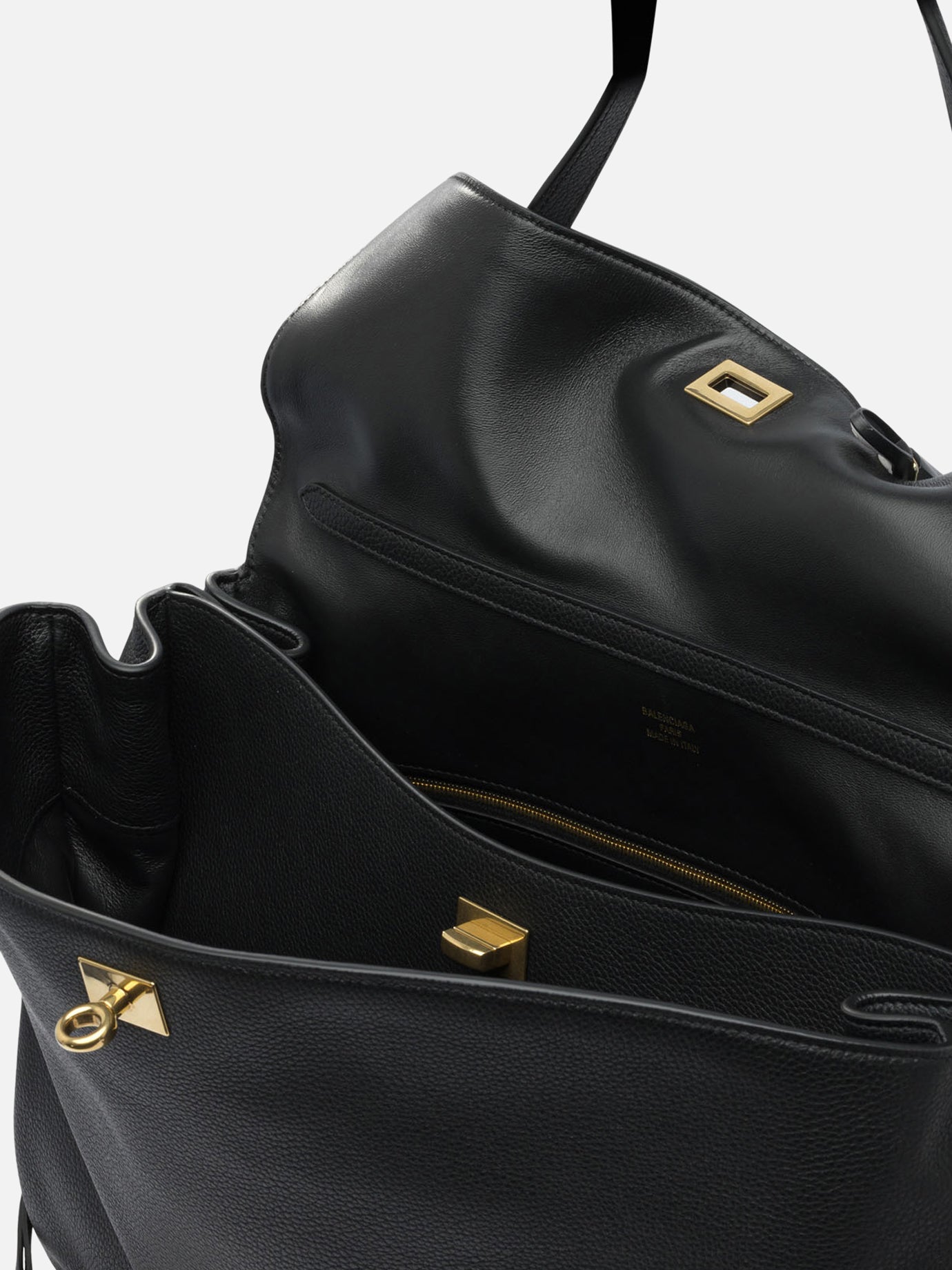 Large bags 100% calf leather  Black - Balenciaga Women | PDP | VIETTI Online Store | thumbnail_5