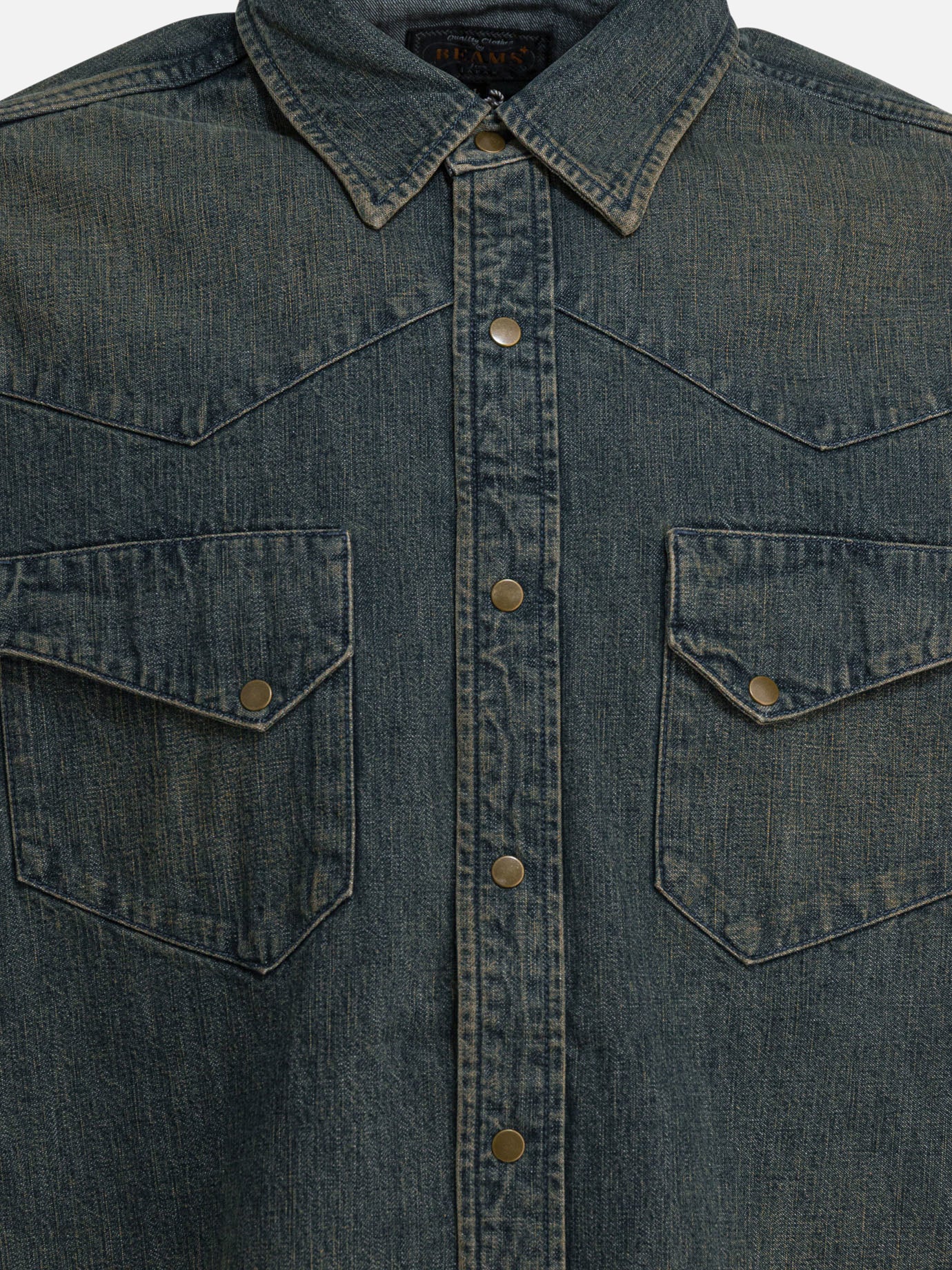 Casual shirts Solid colour  Blue - Beams Plus Men | PDP | VIETTI Online Store | Zoom-Modal_3
