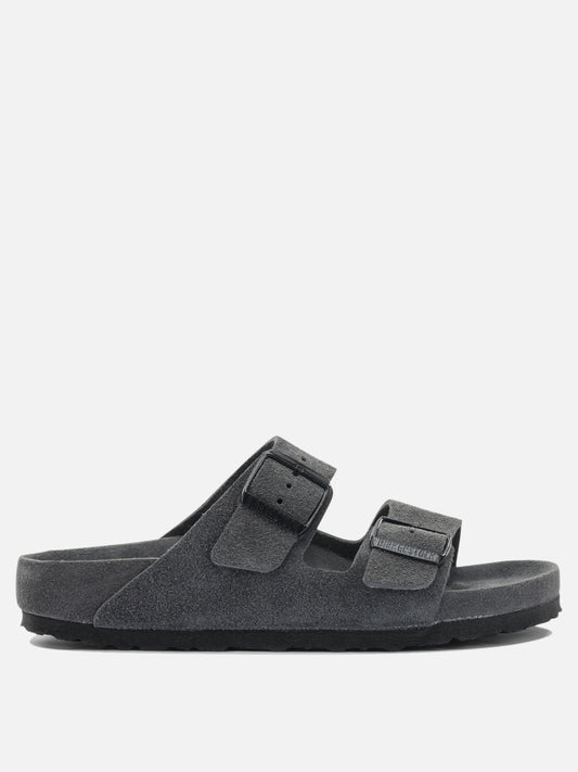 Flat sandals 100% leather  Grey - Birkenstock Women | VIETTI Online Store 
