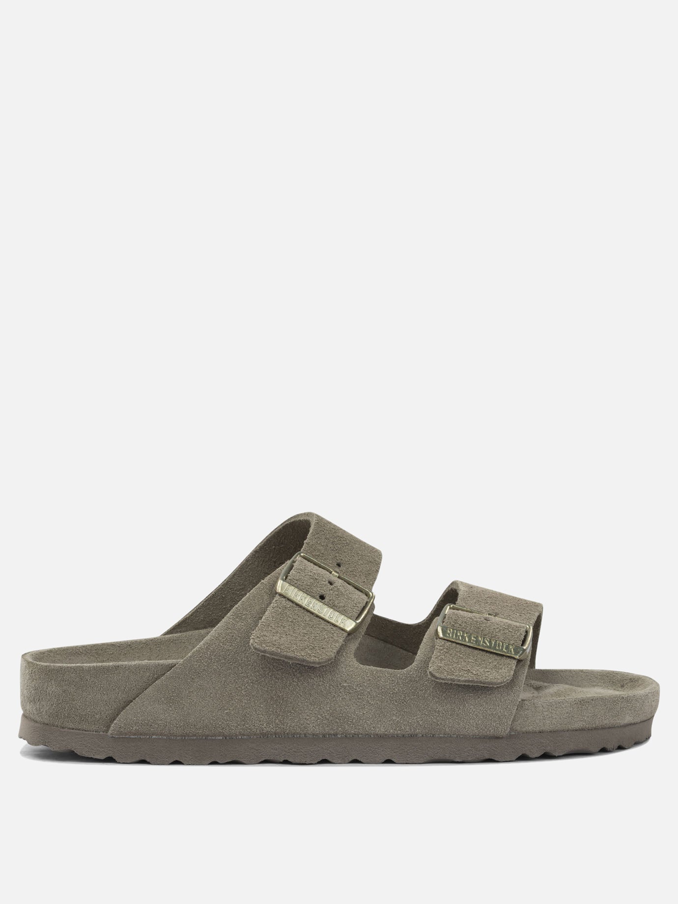 Flat sandals 100% leather - 100% rubber  Grey - Birkenstock Women | PDP | VIETTI Online Store | thumbnail