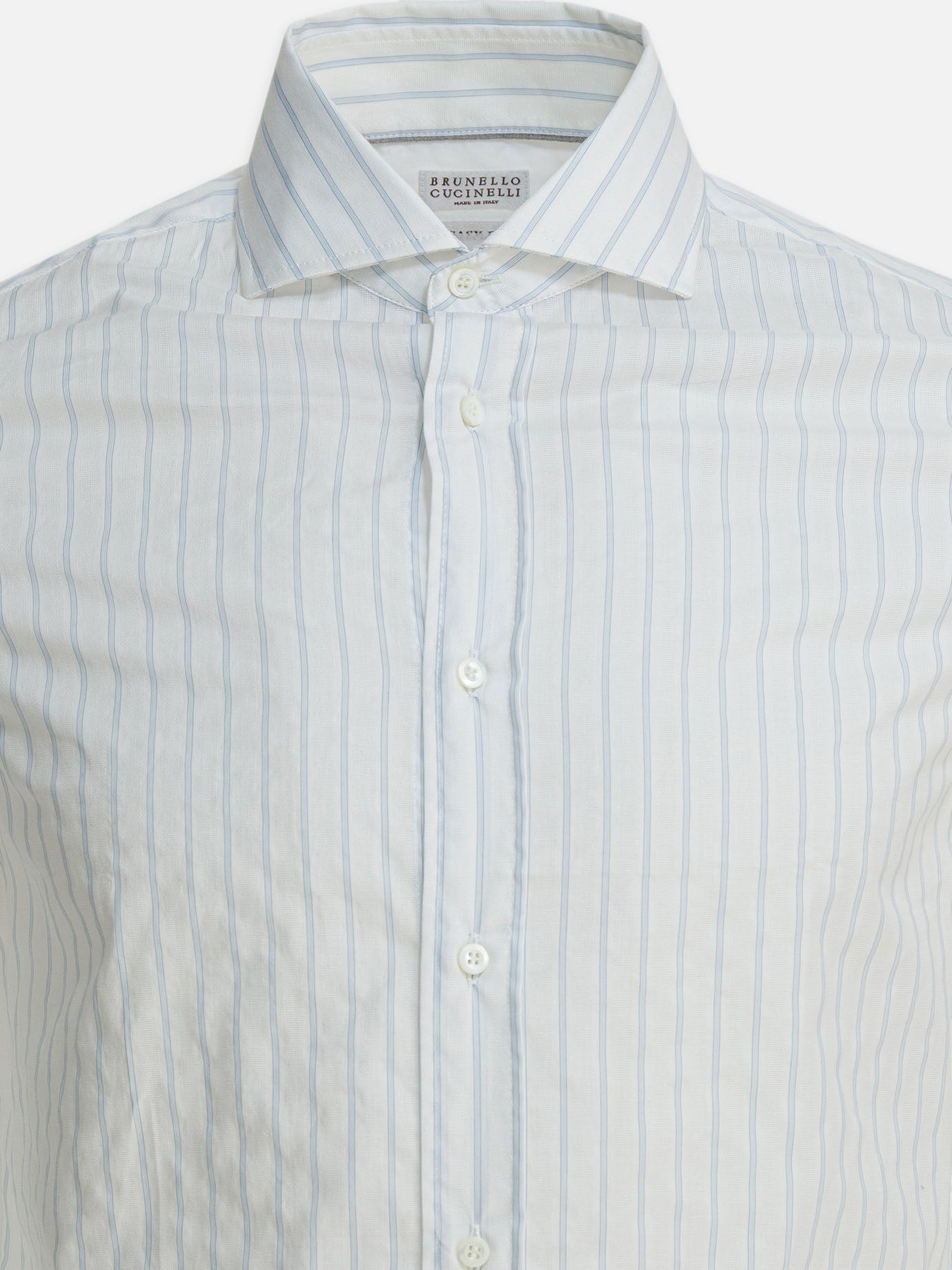Casual shirts Striped  White - Brunello Cucinelli Men | PDP | VIETTI Online Store | Zoom-Modal_3
