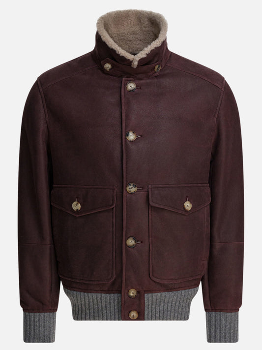 Short coats Solid colour  Bordeaux - Brunello Cucinelli Men | PLP | VIETTI Online Store 
