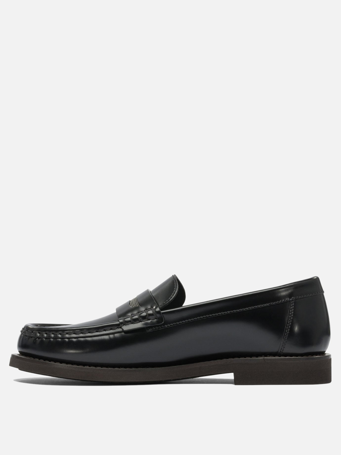 Loafers 100% leather - 100% rubber  Black - Brunello Cucinelli Women | PDP | VIETTI Online Store | thumbnail_3
