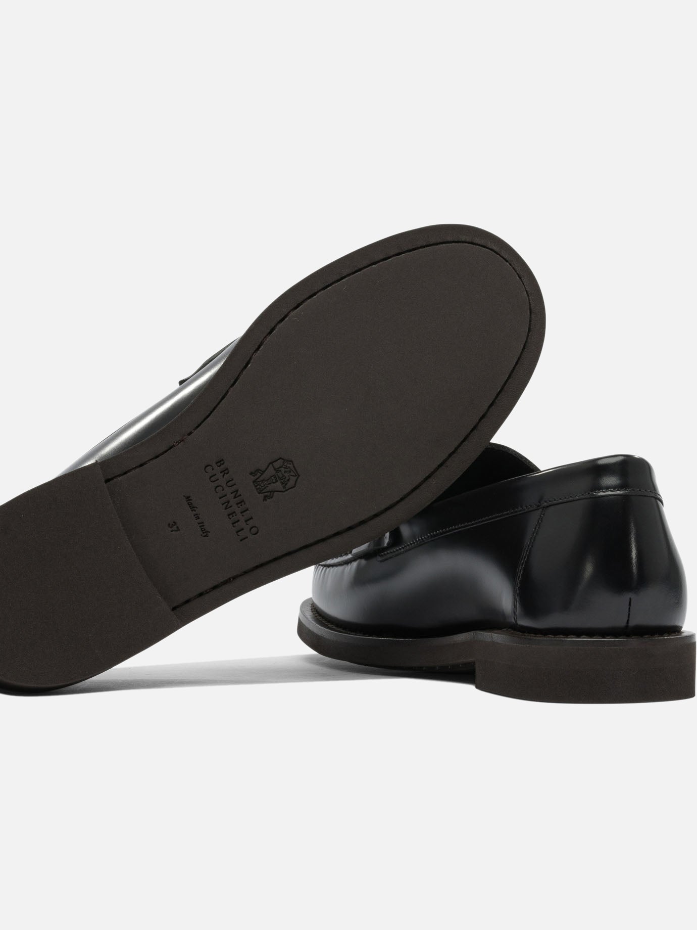 Loafers 100% leather - 100% rubber  Black - Brunello Cucinelli Women | PDP | VIETTI Online Store | Zoom-Modal_5
