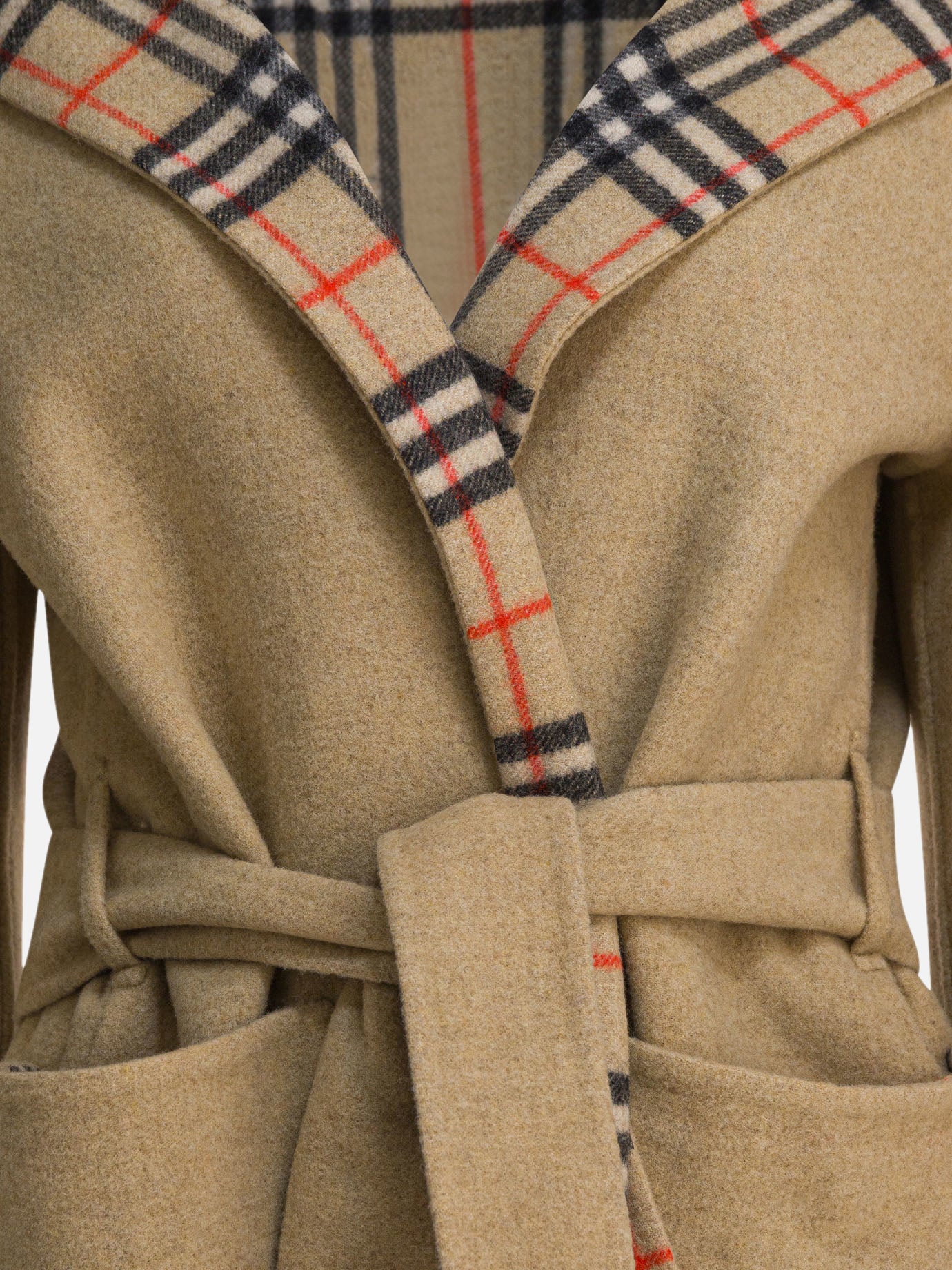 Long coats Check  Beige - Burberry Women | PDP | VIETTI Online Store | thumbnail_5