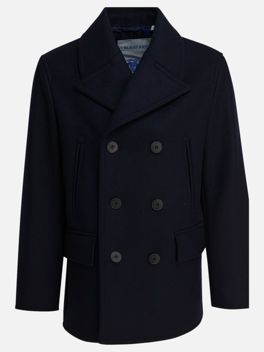 Short coats Solid colour  Blue - Burberry Men | PDP | VIETTI Online Store 

