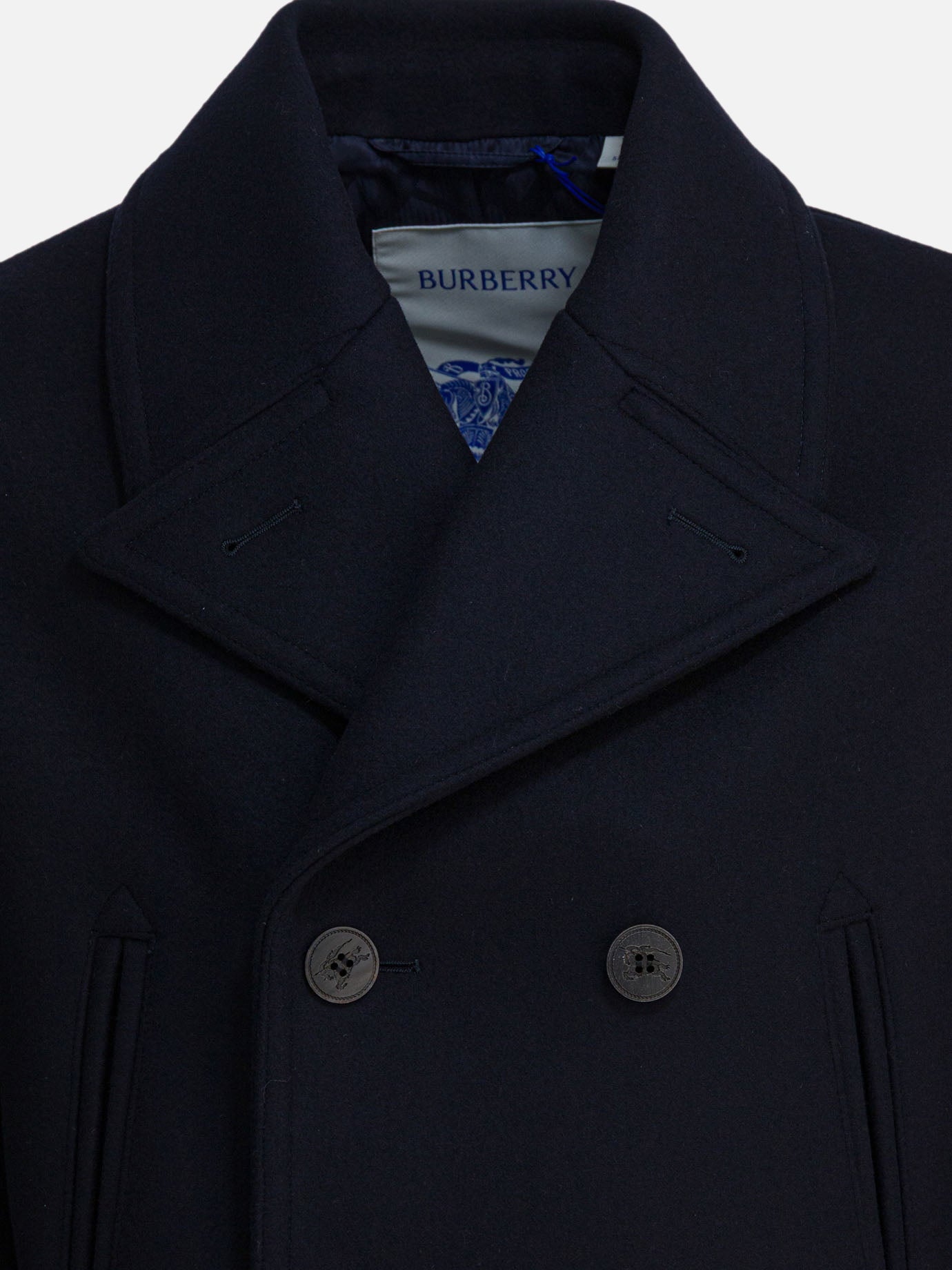 Short coats Solid colour  Blue - Burberry Men | PDP | VIETTI Online Store | Zoom-Modal_3
