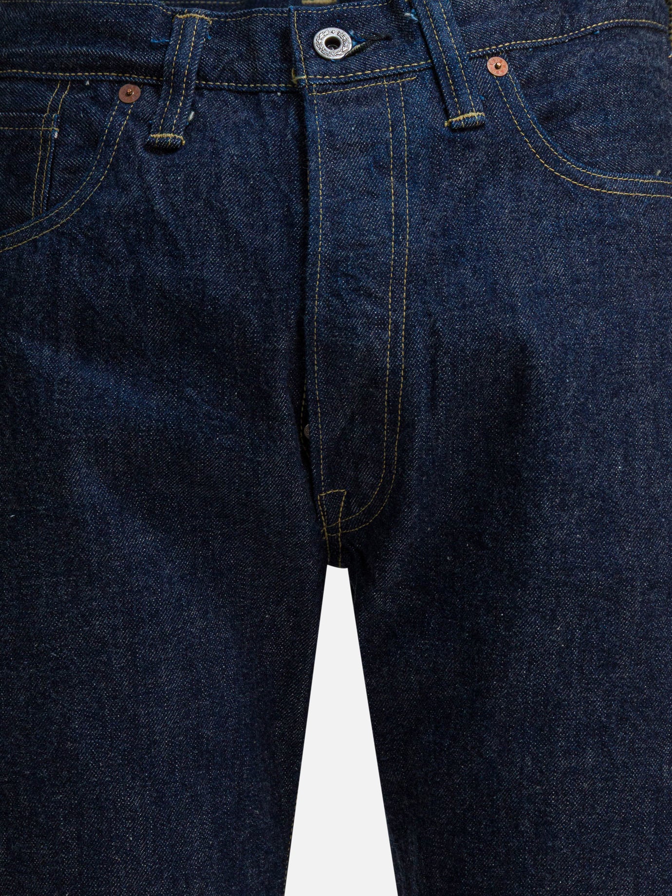 Straight-leg jeans Solid colour  Blue - Buzz Rickson's Men | PDP | VIETTI Online Store | Zoom-Modal_3
