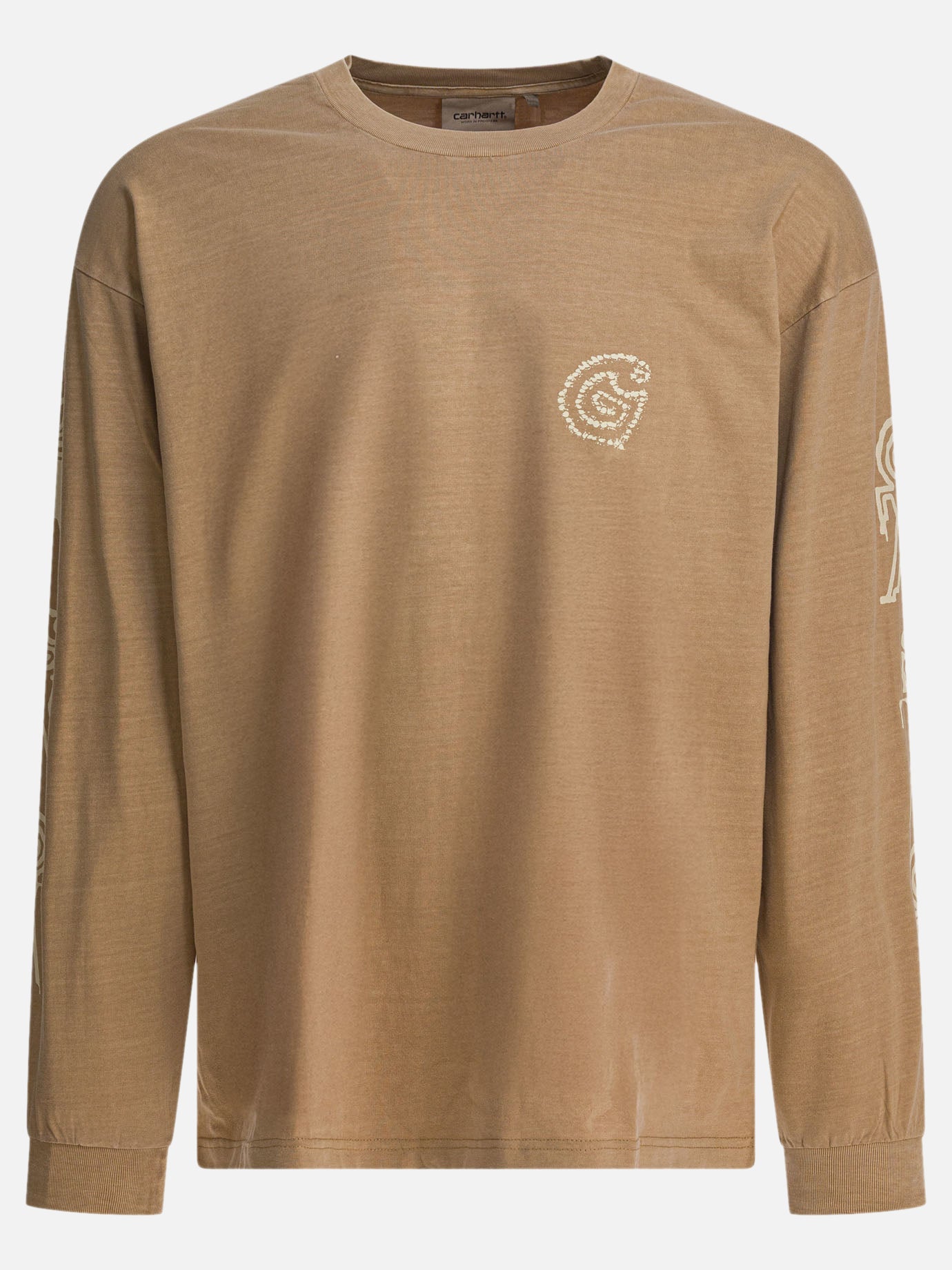 Crewneck t-shirts Print  Brown - Carhartt WIP Men | PDP | VIETTI Online Store | Zoom-Modal
