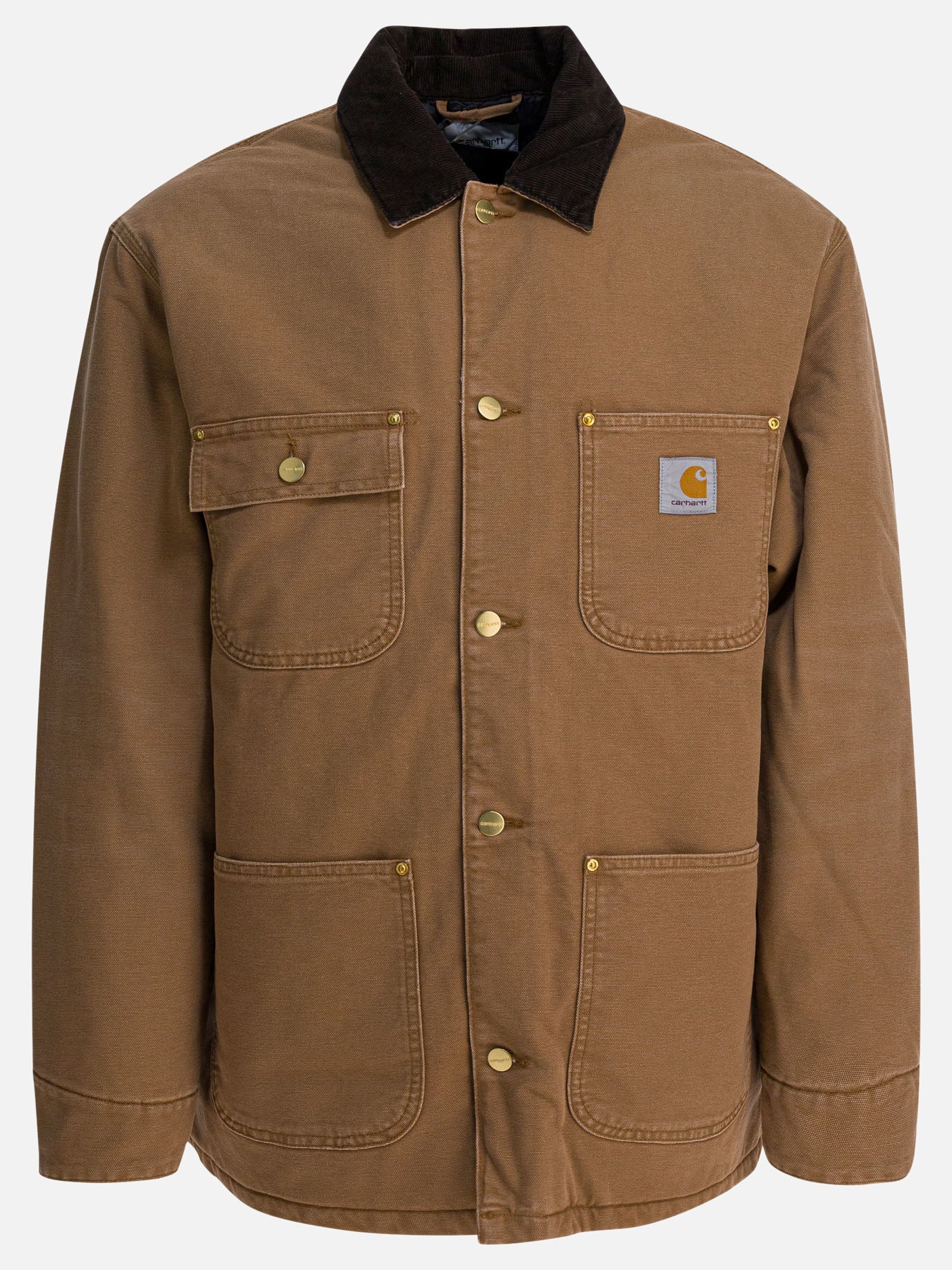 Short coats Logo  Brown - Carhartt WIP Men | PDP | VIETTI Online Store | thumbnail