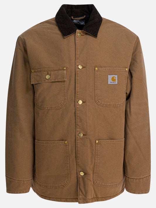 Short coats Logo  Brown - Carhartt WIP Men | PLP | VIETTI Online Store 
