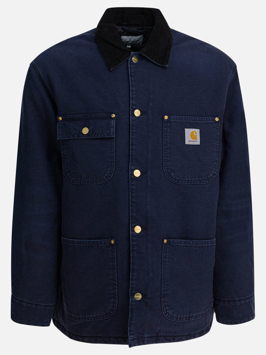 Short coats Logo  Blue - Carhartt WIP Men | PLP | VIETTI Online Store 
