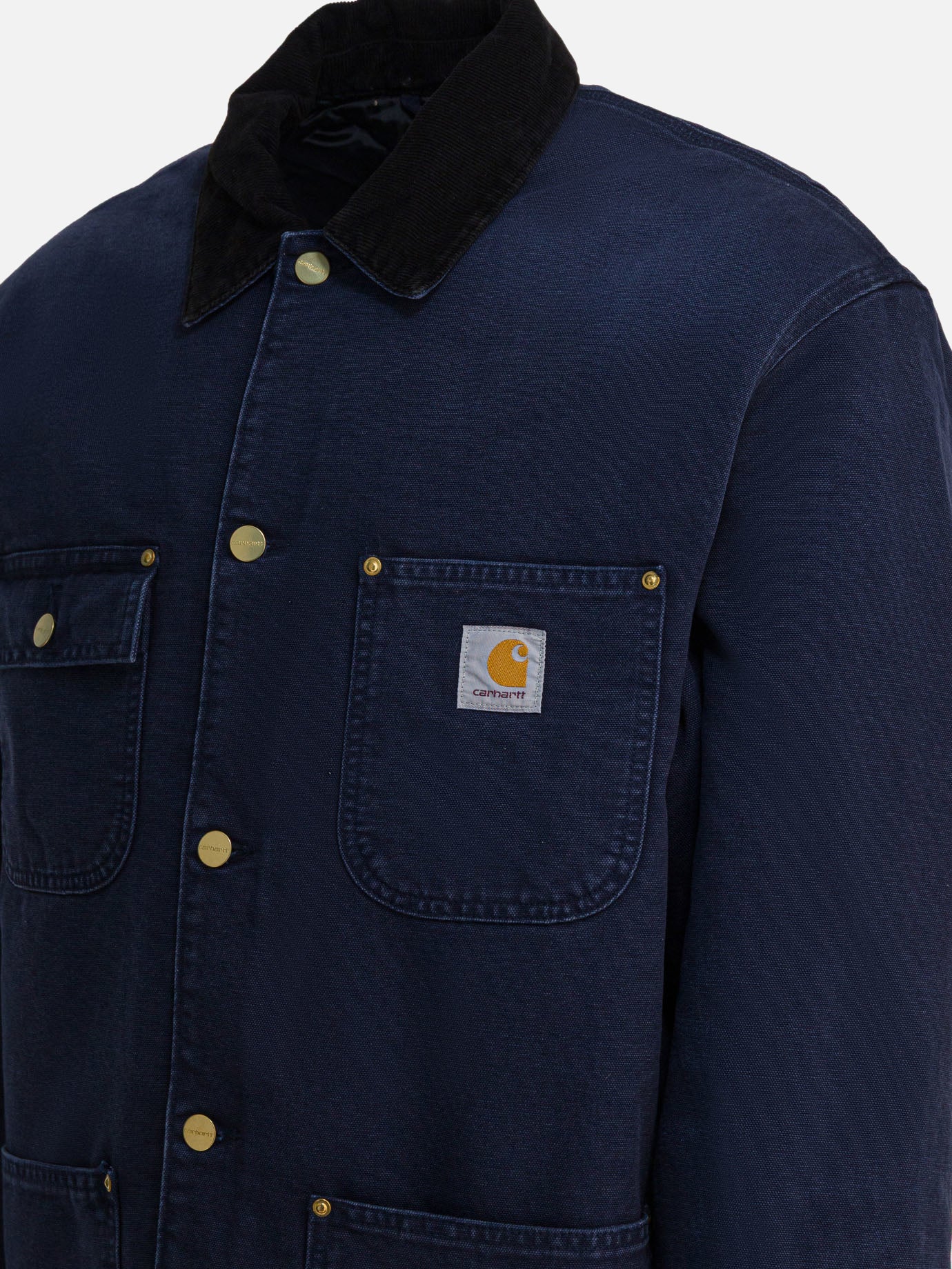 Short coats Logo  Blue - Carhartt WIP Men | PDP | VIETTI Online Store | thumbnail_4