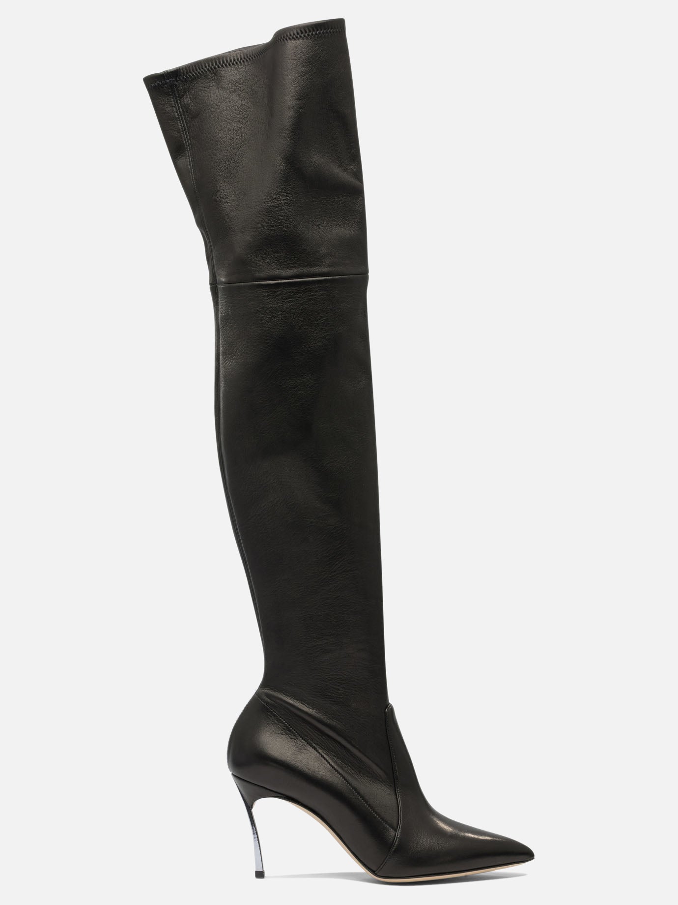 Over the knee 100% leather - 100% leather  Black - Casadei Women | PDP | VIETTI Online Store | Zoom-Modal
