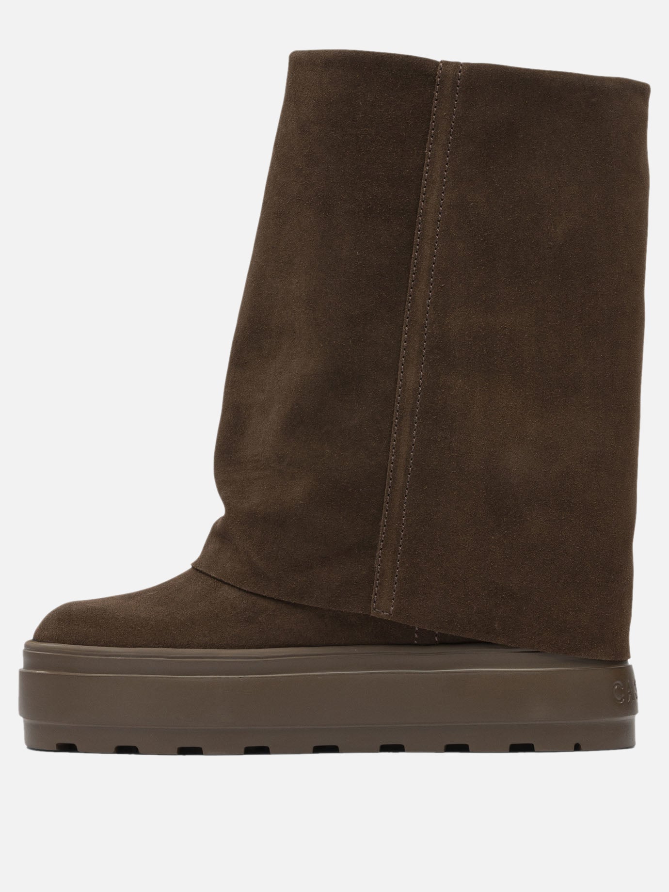 Pull-on boots 100% suede - 100% rubber  Brown - Casadei Women | PDP | VIETTI Online Store | Zoom-Modal_3
