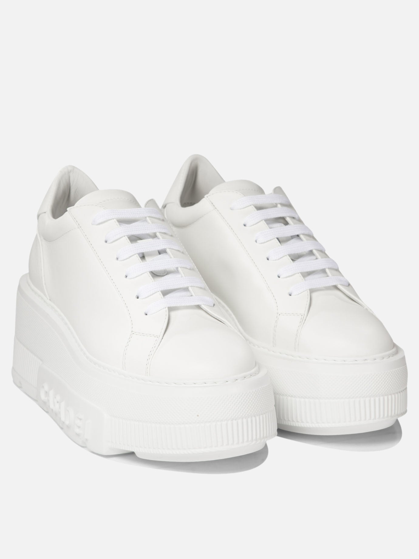 Low top sneakers 100% leather - 100% rubber  White - Casadei Women | PDP | VIETTI Online Store | thumbnail_2