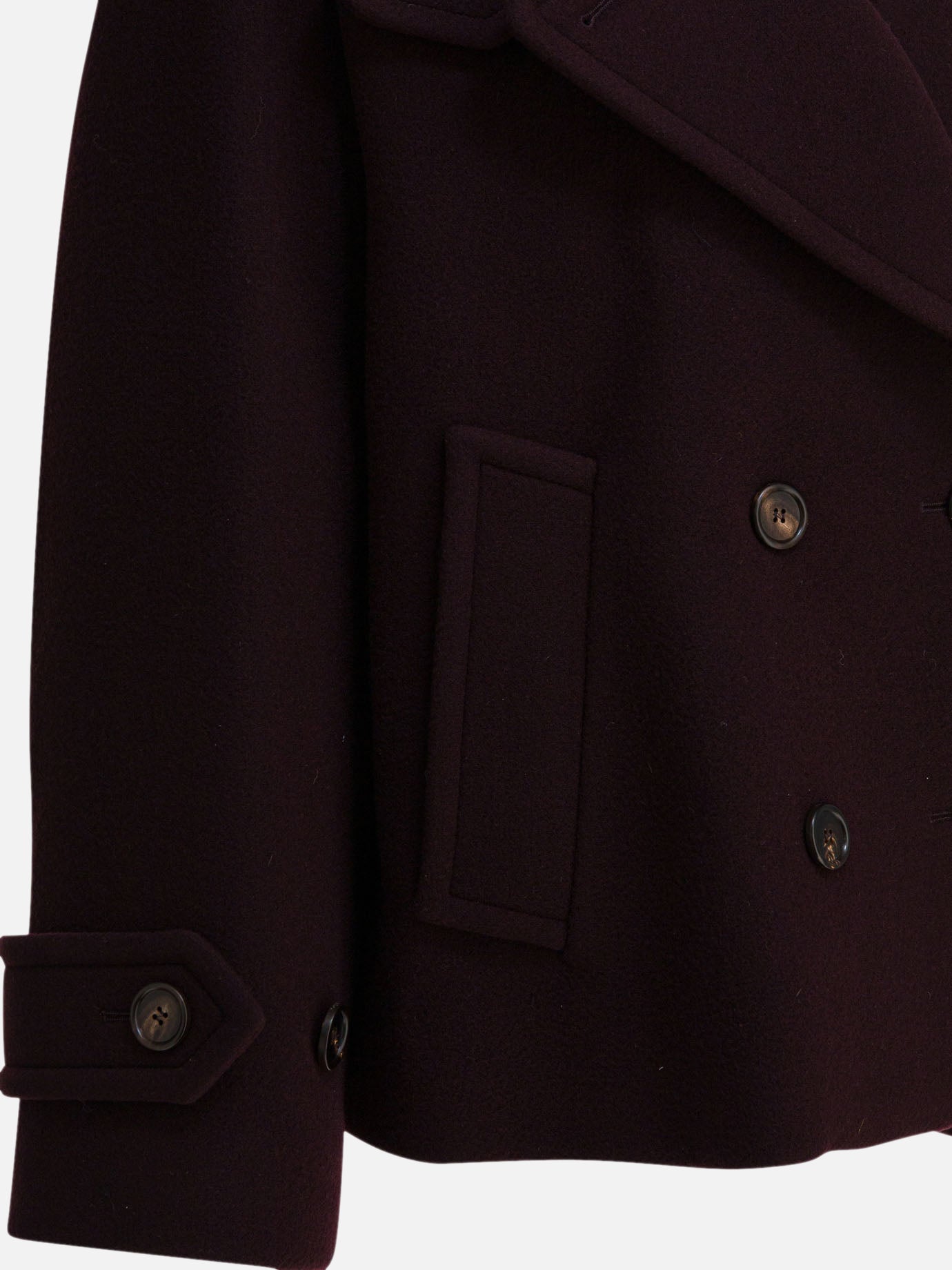 Short coats Solid colour  Bordeaux - Chloé Women | PDP | VIETTI Online Store | Zoom-Modal_4
