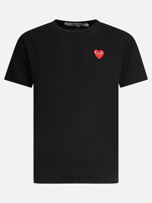 Crewneck t-shirts Logo  Black - Comme Des Garçons Play Men | PLP | VIETTI Online Store 
