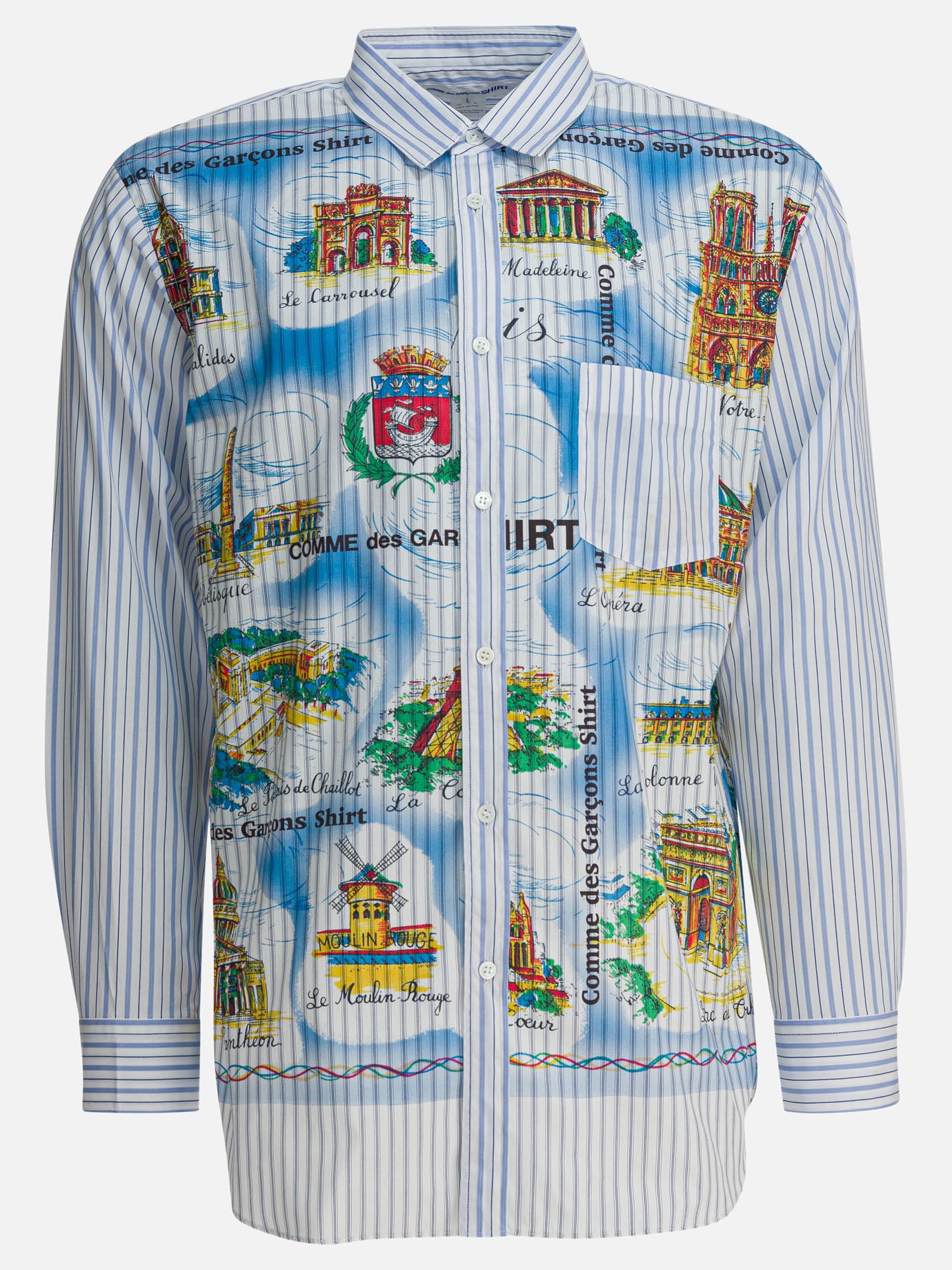 Casual shirts Graphics  Light blue - Comme Des Garçons Shirt Men | PDP | VIETTI Online Store | Zoom-Modal
