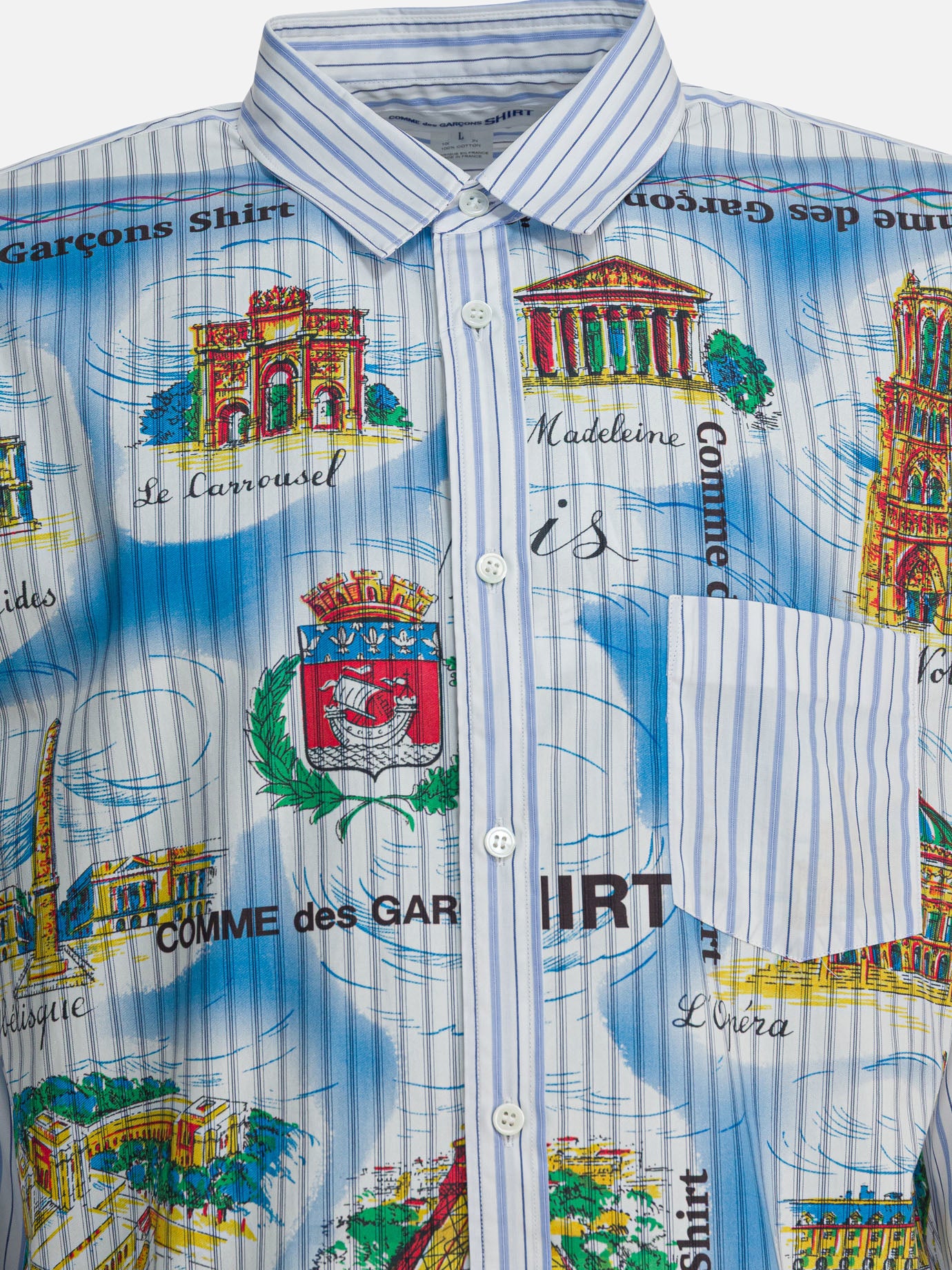 Casual shirts Graphics  Light blue - Comme Des Garçons Shirt Men | PDP | VIETTI Online Store | Zoom-Modal_3
