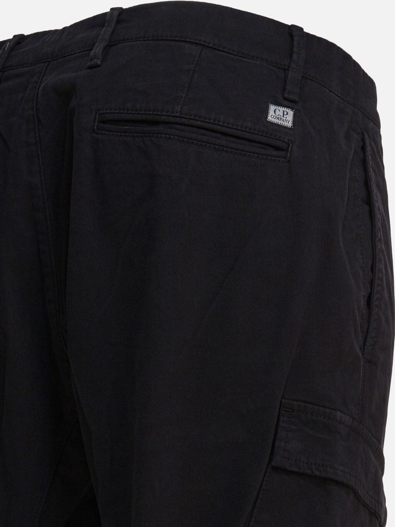 Cargo & parachute trousers Logo  Black - C.P. Company Men | PDP | VIETTI Online Store | thumbnail_4