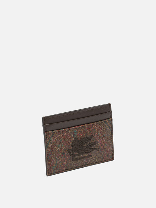 Etro "Arnica" card holder with Pegasus 14623626_UNI Bordeaux 2