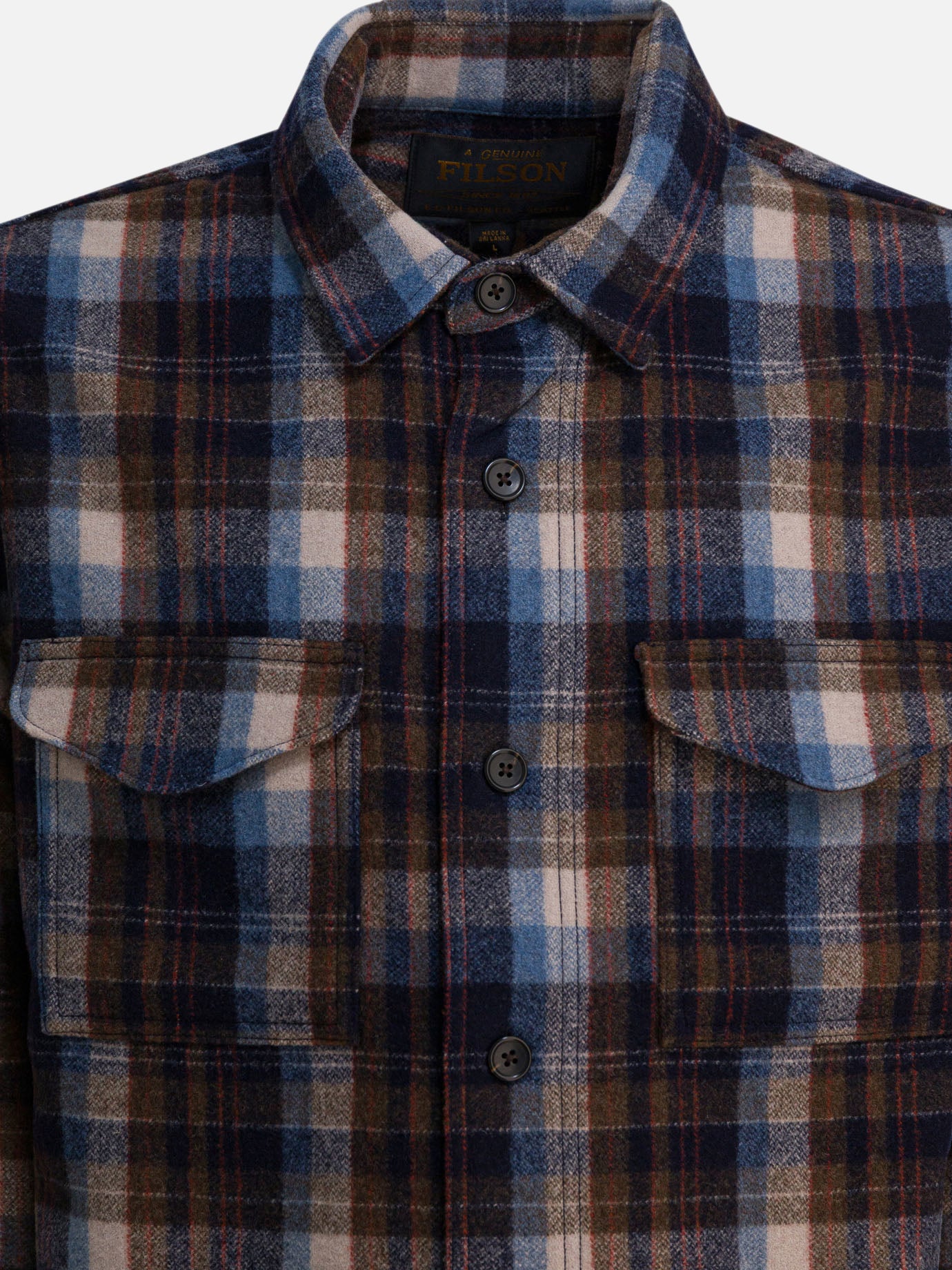 Overshirt jackets Check  Brown - Filson Men | PDP | VIETTI Online Store | Zoom-Modal_3
