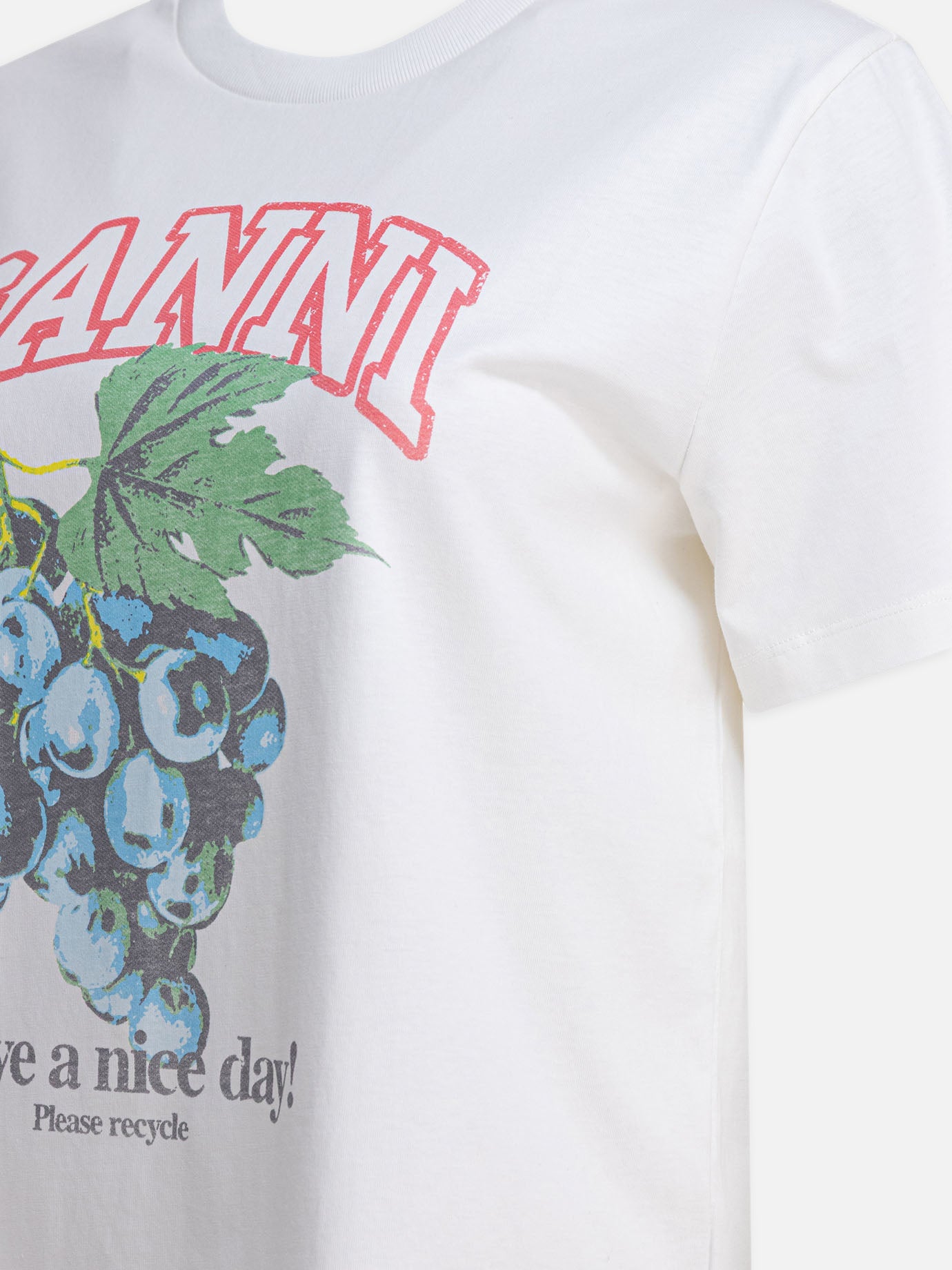 Crewneck t-shirts Logo  Beige - Ganni Women | PDP | VIETTI Online Store | Zoom-Modal_4
