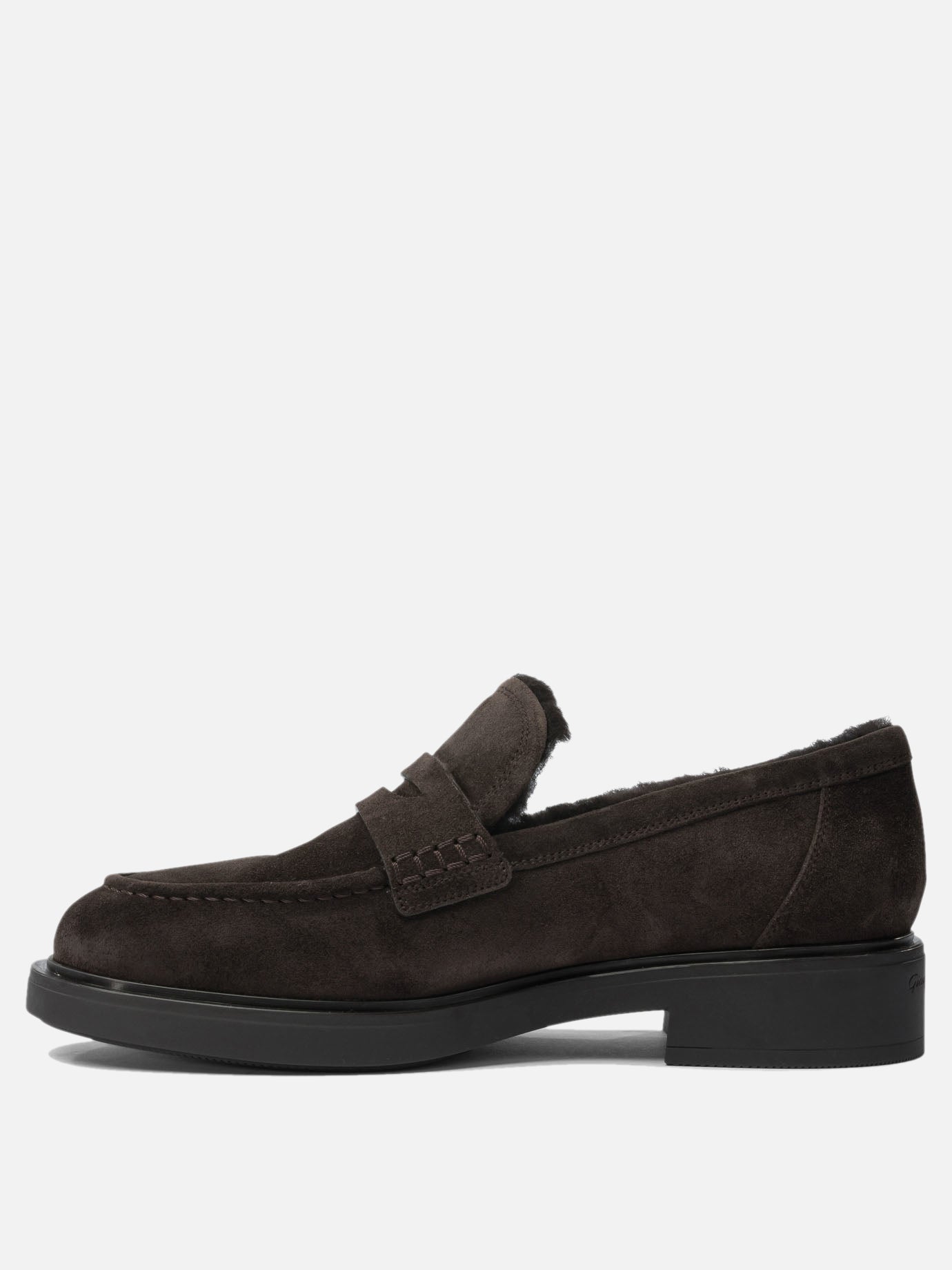 Loafers 100% calf leather - 100% rubber  Brown - Gianvito Rossi Women | PDP | VIETTI Online Store | thumbnail_3