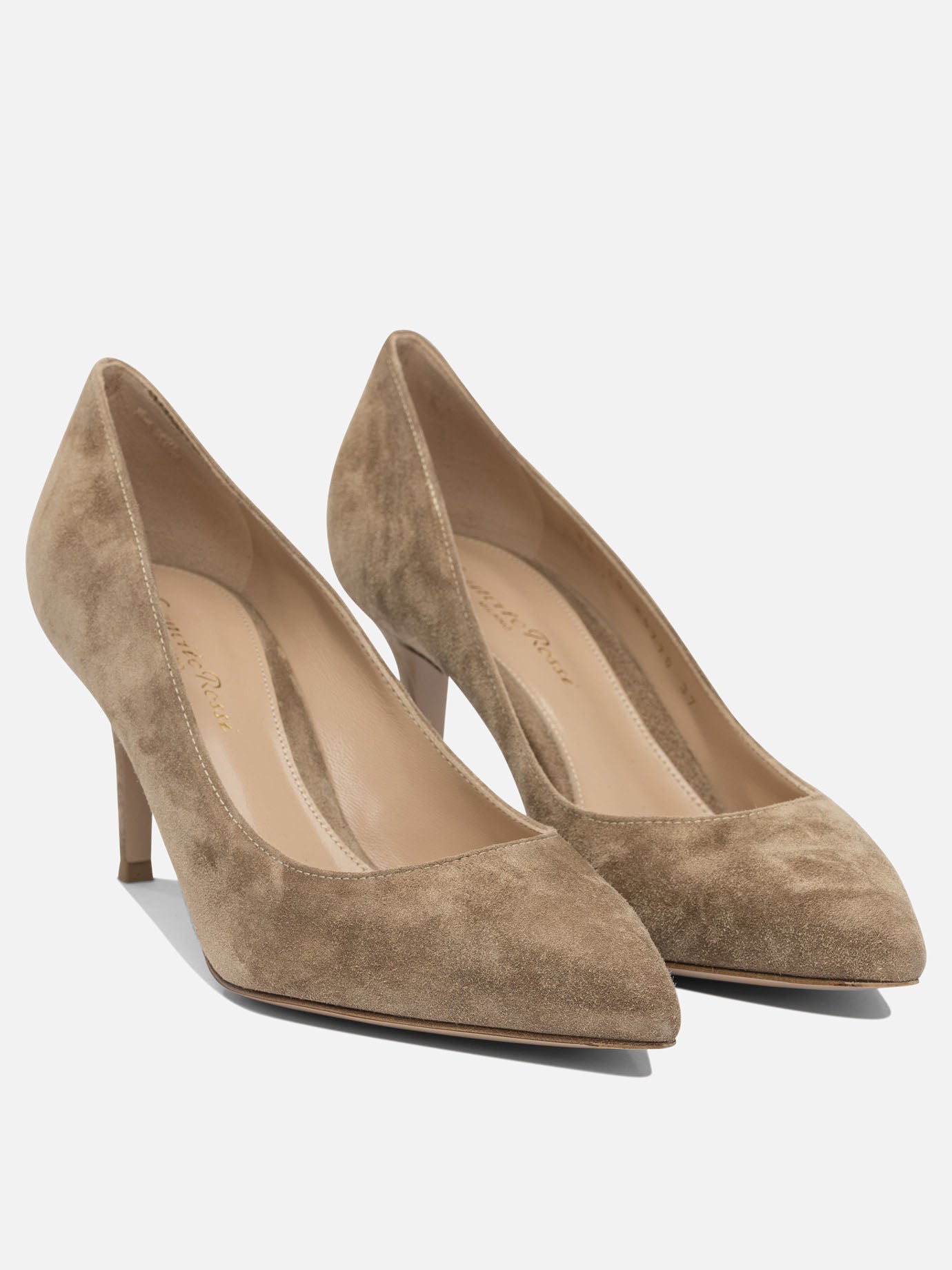 Pumps 100% suede - 100% leather  Beige - Gianvito Rossi Women | PDP | VIETTI Online Store | thumbnail_2