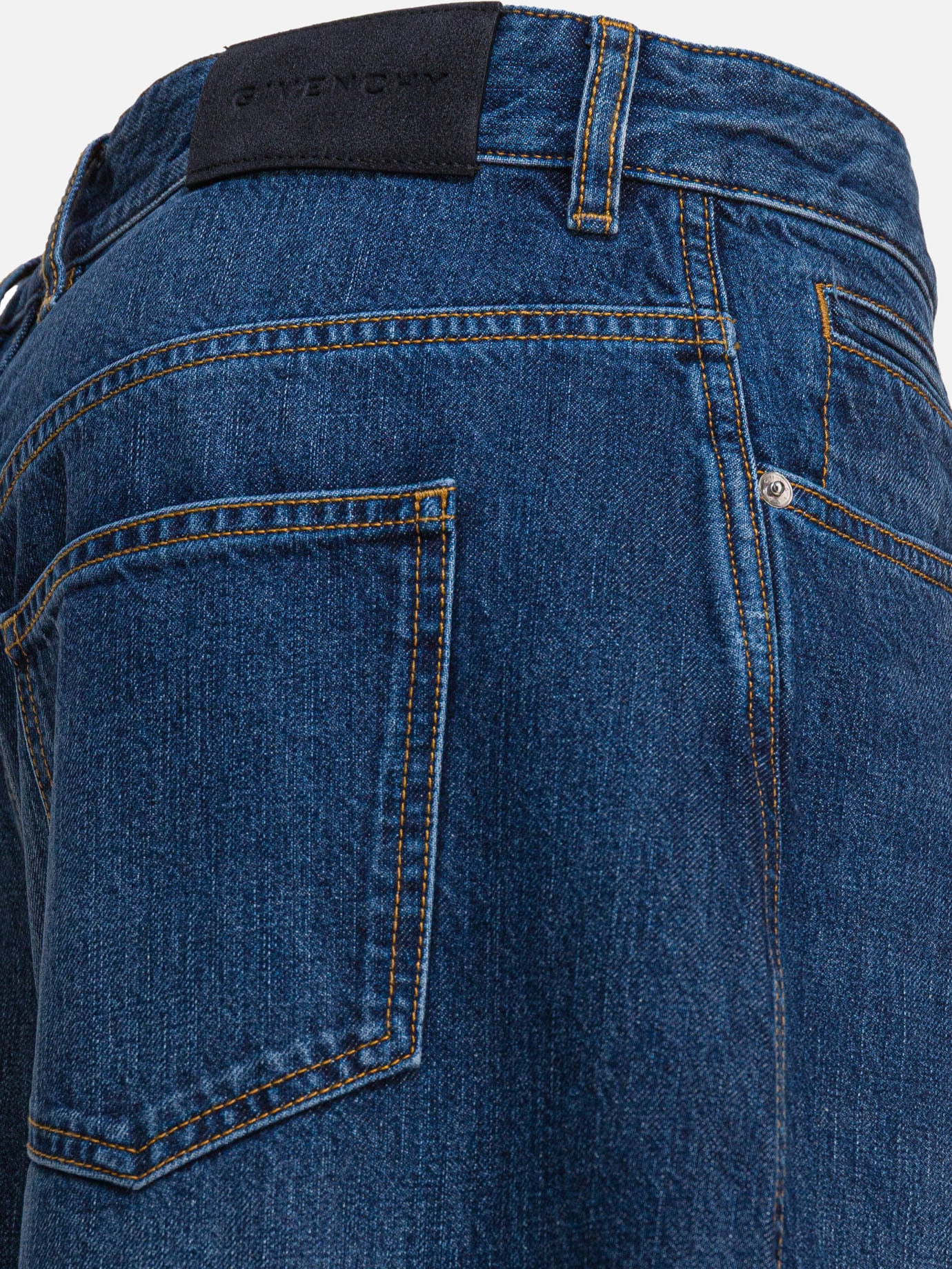 Wide-leg jeans Solid colour  Blue - Givenchy Men | PDP | VIETTI Online Store | thumbnail_4