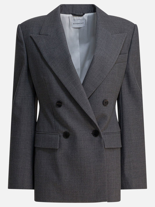 Blazers Solid colour  Grey - Givenchy Women | PDP | VIETTI Online Store 
