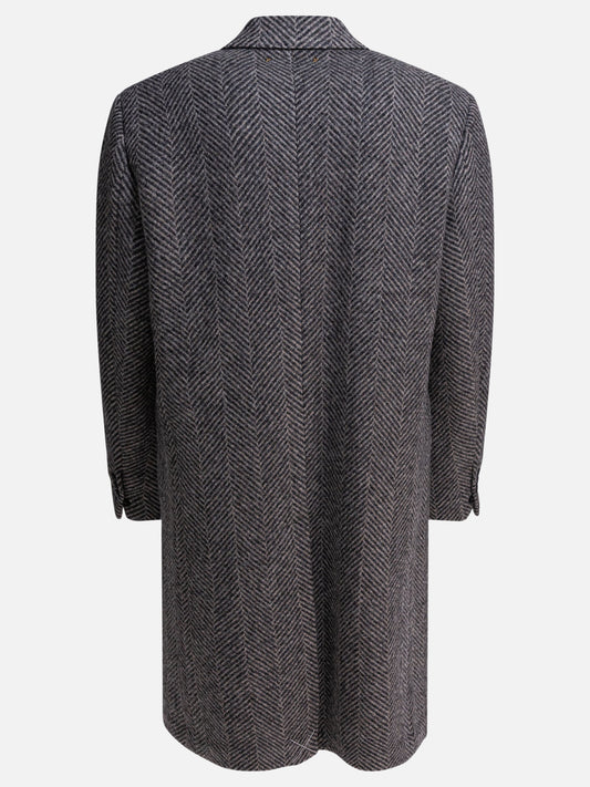 Golden Goose Single-breasted herringbone coat 16556706_48 Grey 2