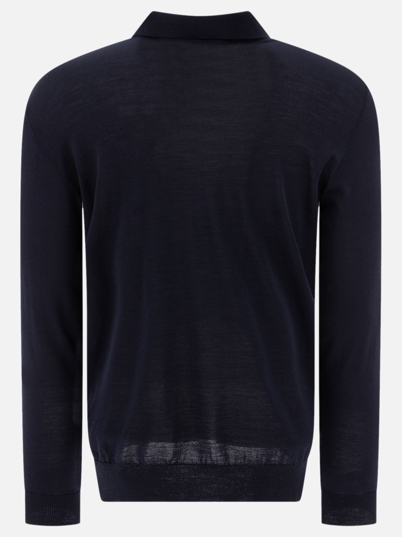 Golden Goose Wool long-sleeved polo shirt 16808659_M Blue thumbnail_2