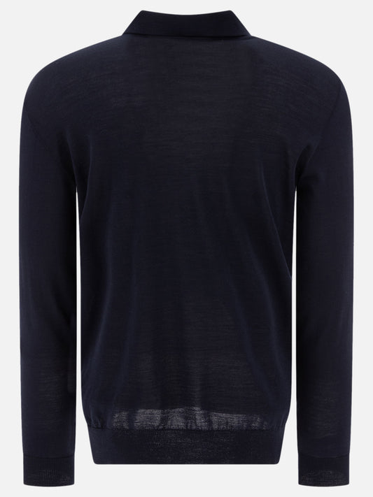 Golden Goose Wool long-sleeved polo shirt 16808659_M Blue 2