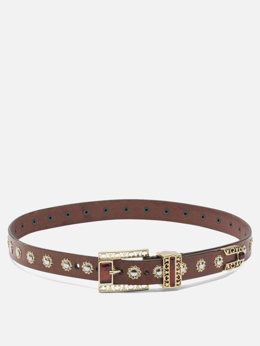 Leather belts Solid colour  Brown - Golden Goose Women | PLP | VIETTI Online Store 
