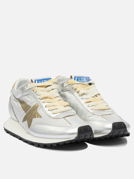 Low top sneakers 48% polyamide 39% goat leather 6% polyurethane 1% polyvinyle - 100% rubber  Silver - Golden Goose Women | PDP | VIETTI Online Store | 2
