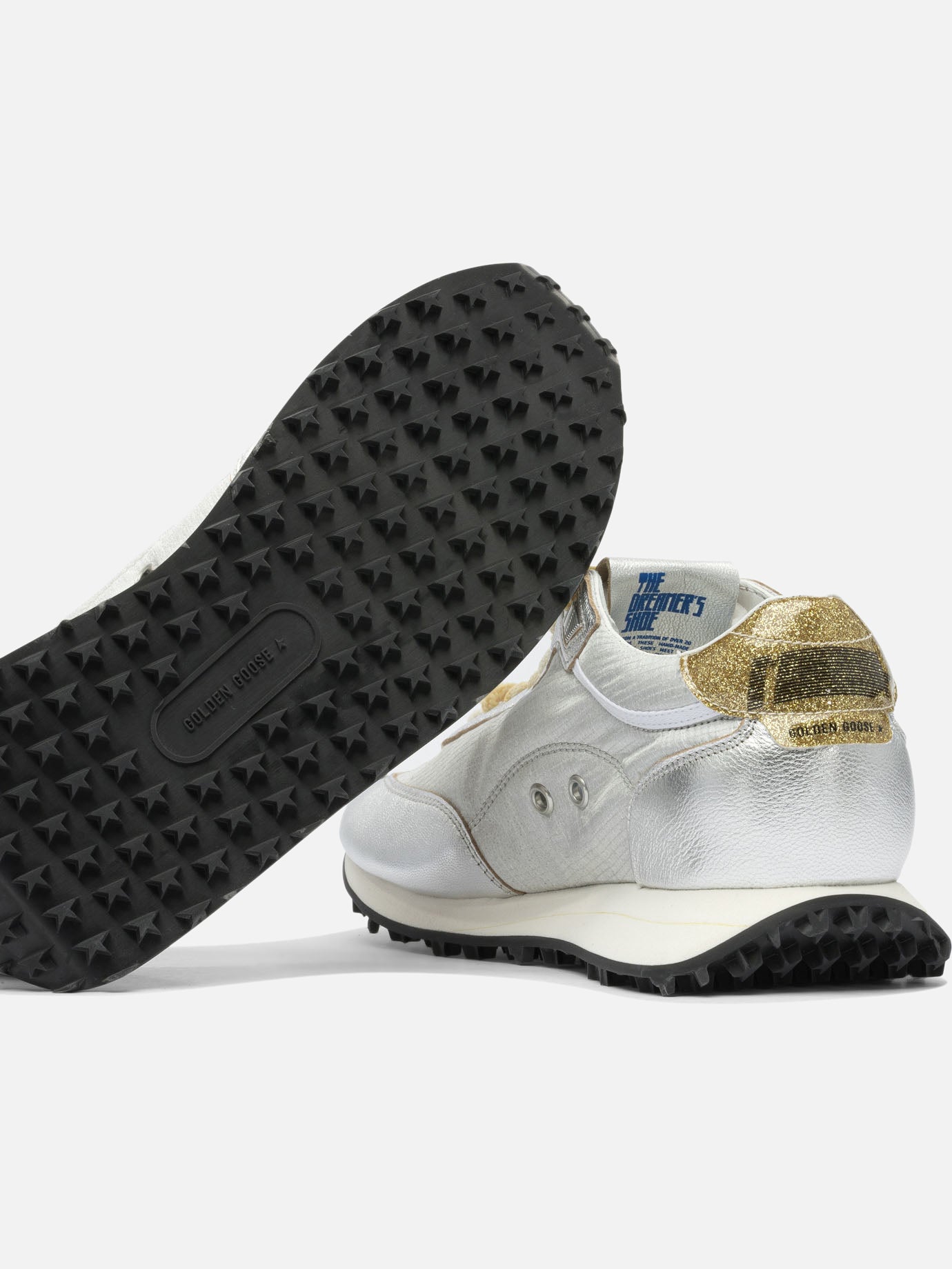 Low top sneakers 48% polyamide 39% goat leather 6% polyurethane 1% polyvinyle - 100% rubber  Silver - Golden Goose Women | PDP | VIETTI Online Store | thumbnail_5