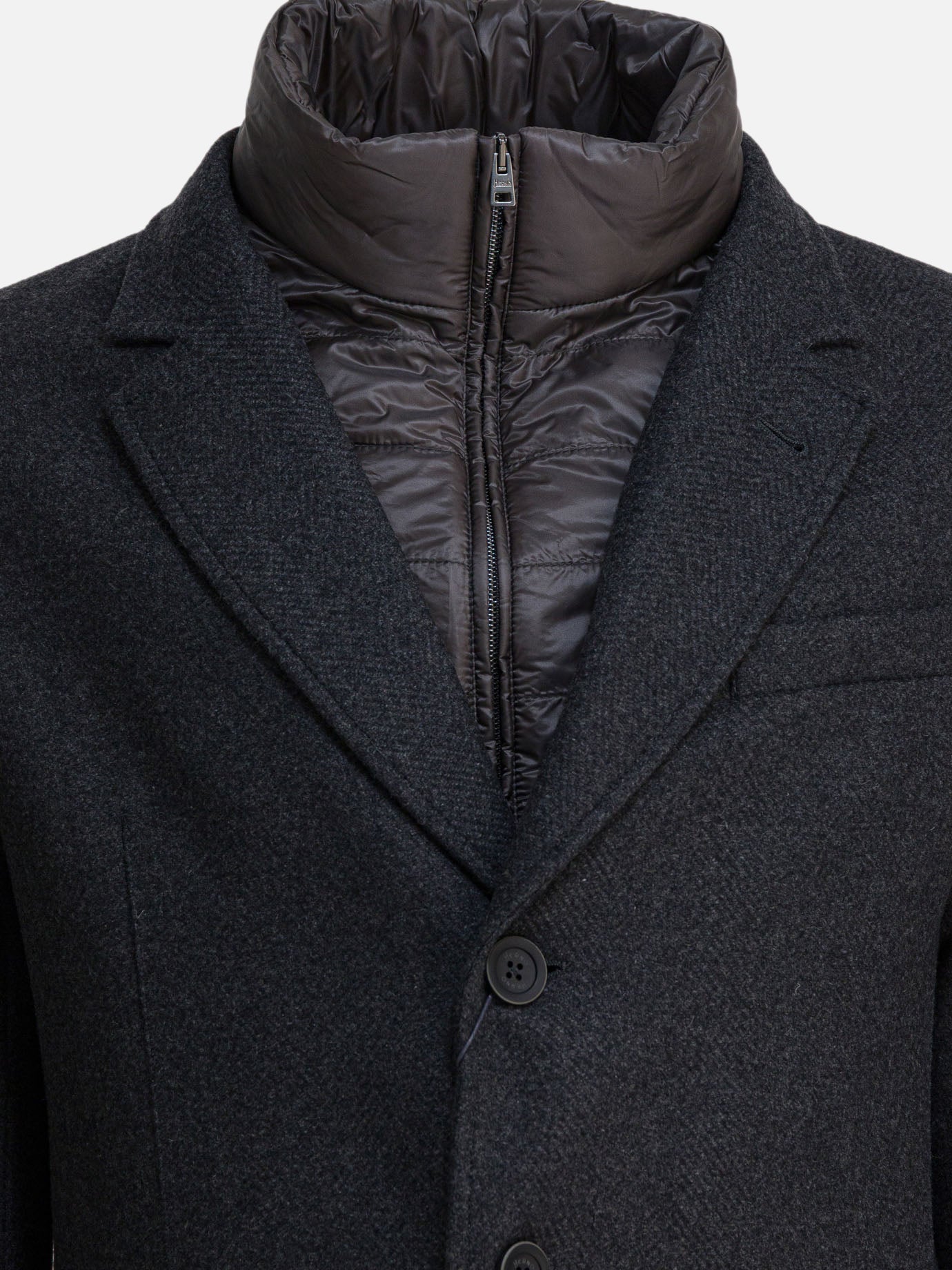 Long coats Herringbone  Grey - Herno Men | PDP | VIETTI Online Store | Zoom-Modal_3
