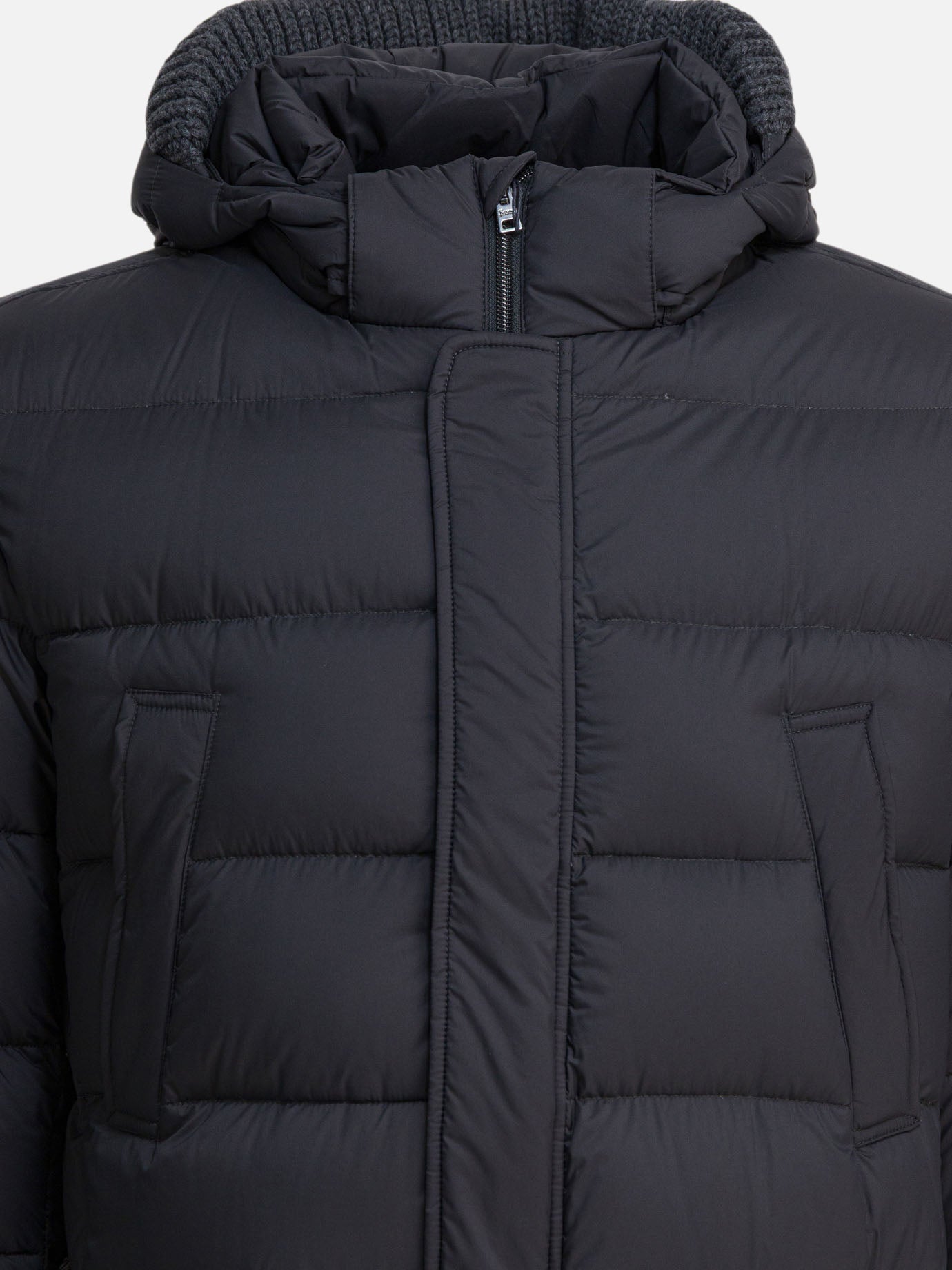 Down jackets Solid colour  Grey - Herno Men | PDP | VIETTI Online Store | thumbnail_3