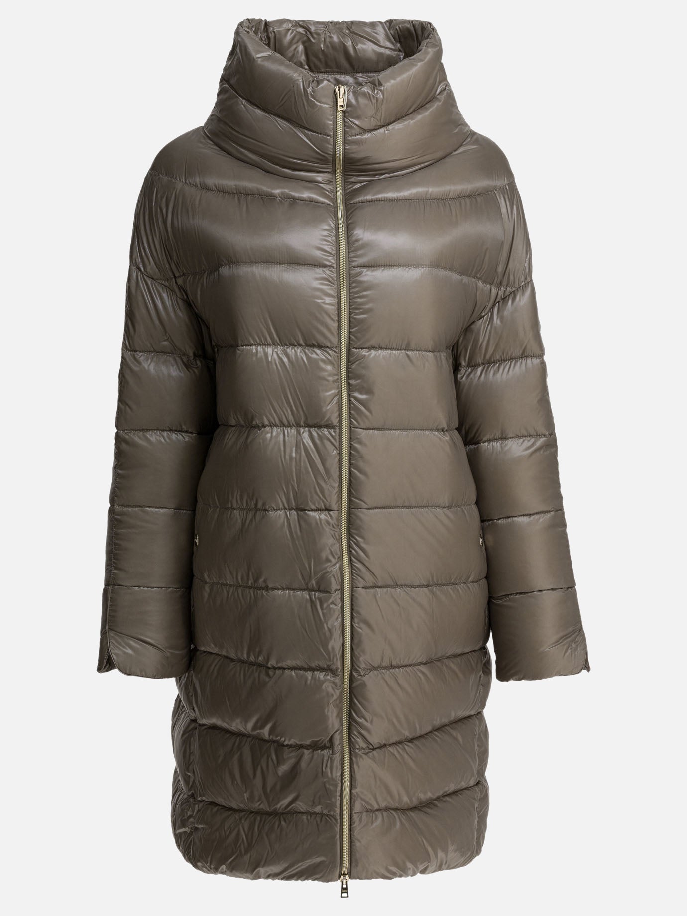 Down coats Solid colour  Brown - Herno Women | PDP | VIETTI Online Store | thumbnail