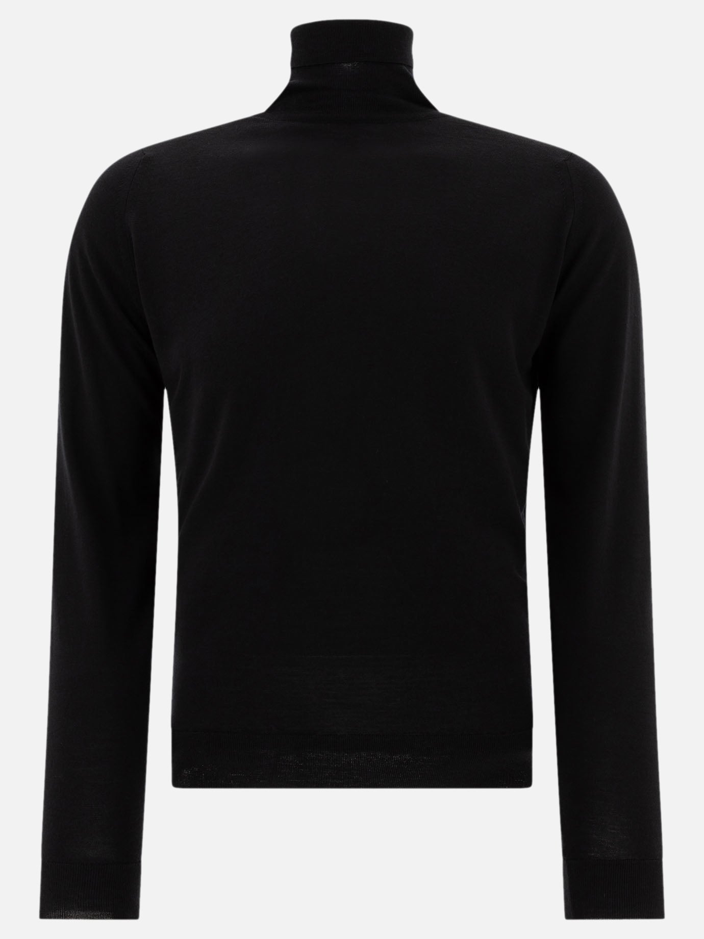 Turtleneck sweaters Solid colour  Black - John Smedley Men | PDP | VIETTI Online Store | thumbnail