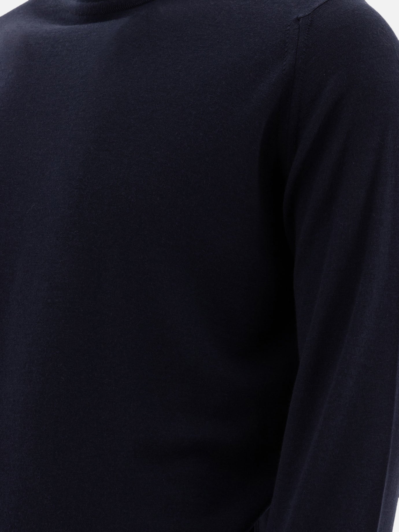 Turtleneck sweaters Solid colour  Blue - John Smedley Men | PDP | VIETTI Online Store | thumbnail_4