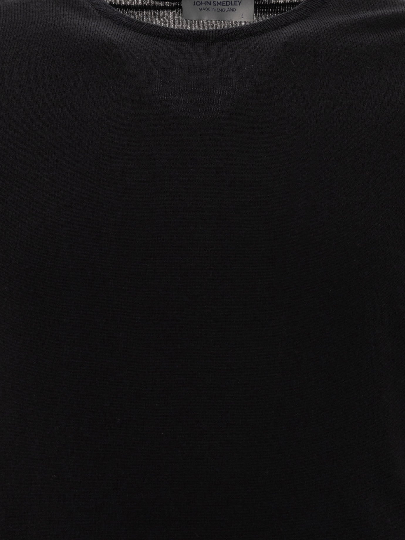 Crewneck sweaters Solid colour  Black - John Smedley Men | PDP | VIETTI Online Store | Zoom-Modal_3
