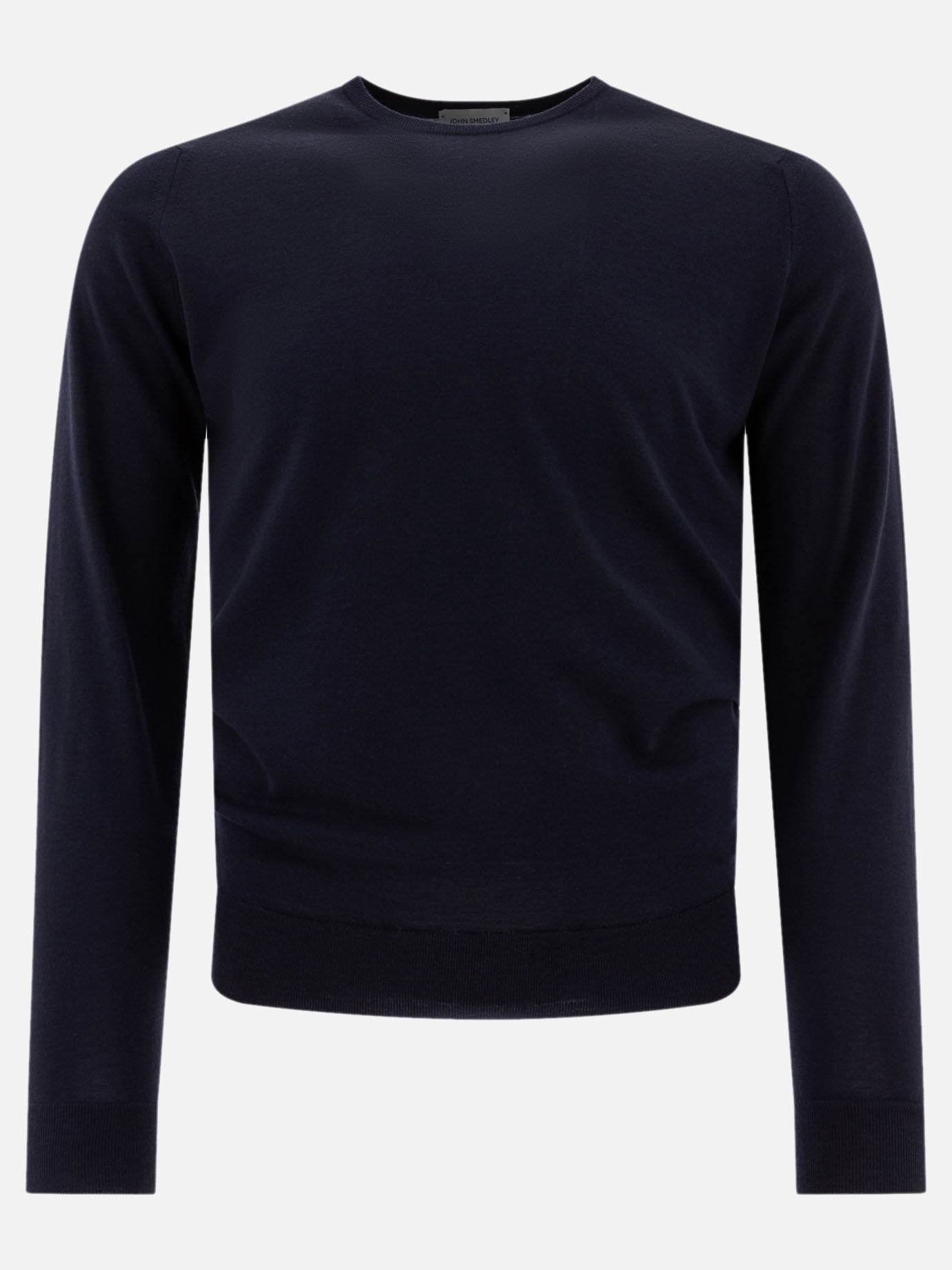 Crewneck sweaters Solid colour  Blue - John Smedley Men | PDP | VIETTI Online Store | thumbnail