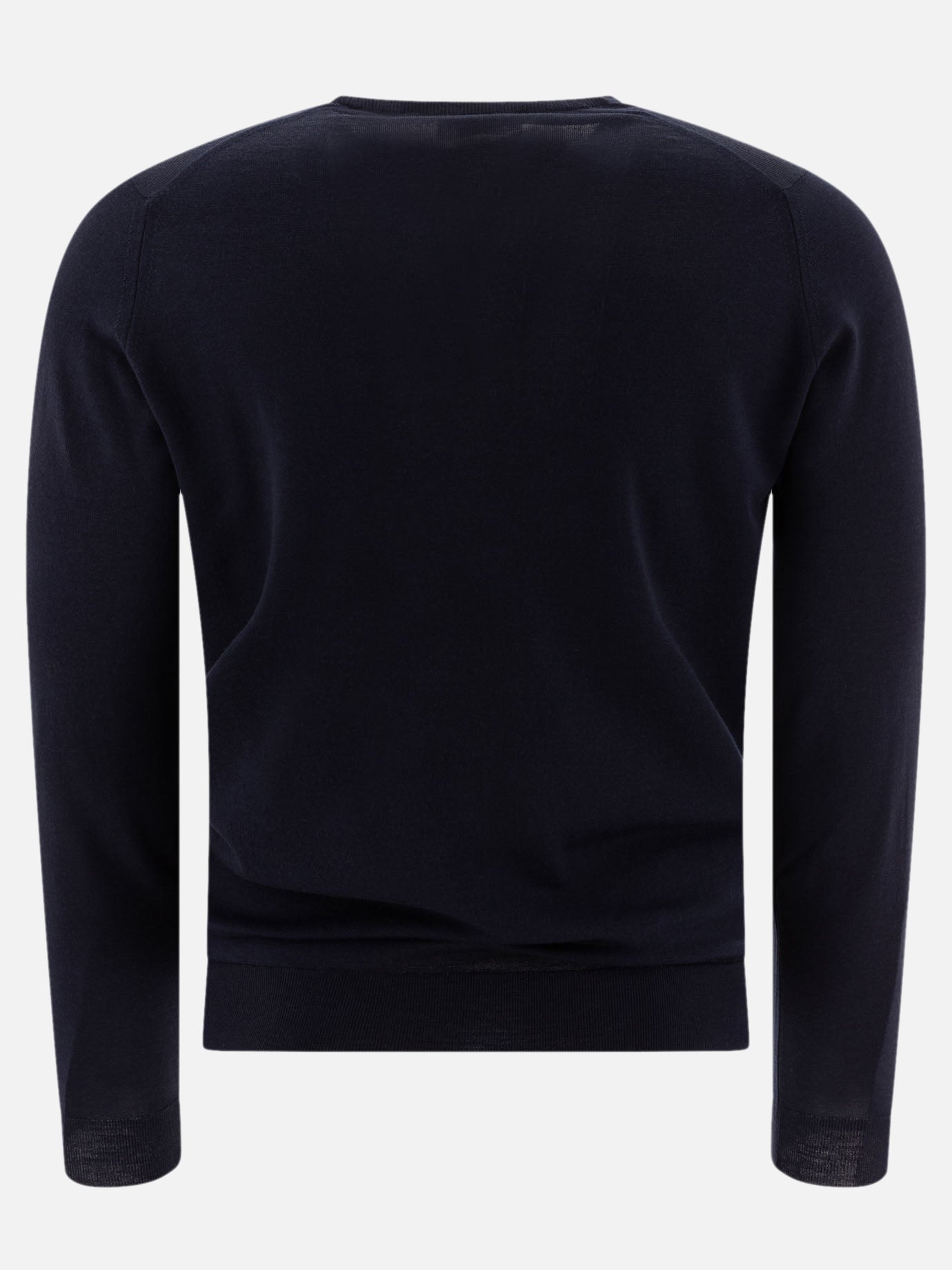 Crewneck sweaters Solid colour  Blue - John Smedley Men | PDP | VIETTI Online Store | thumbnail_2