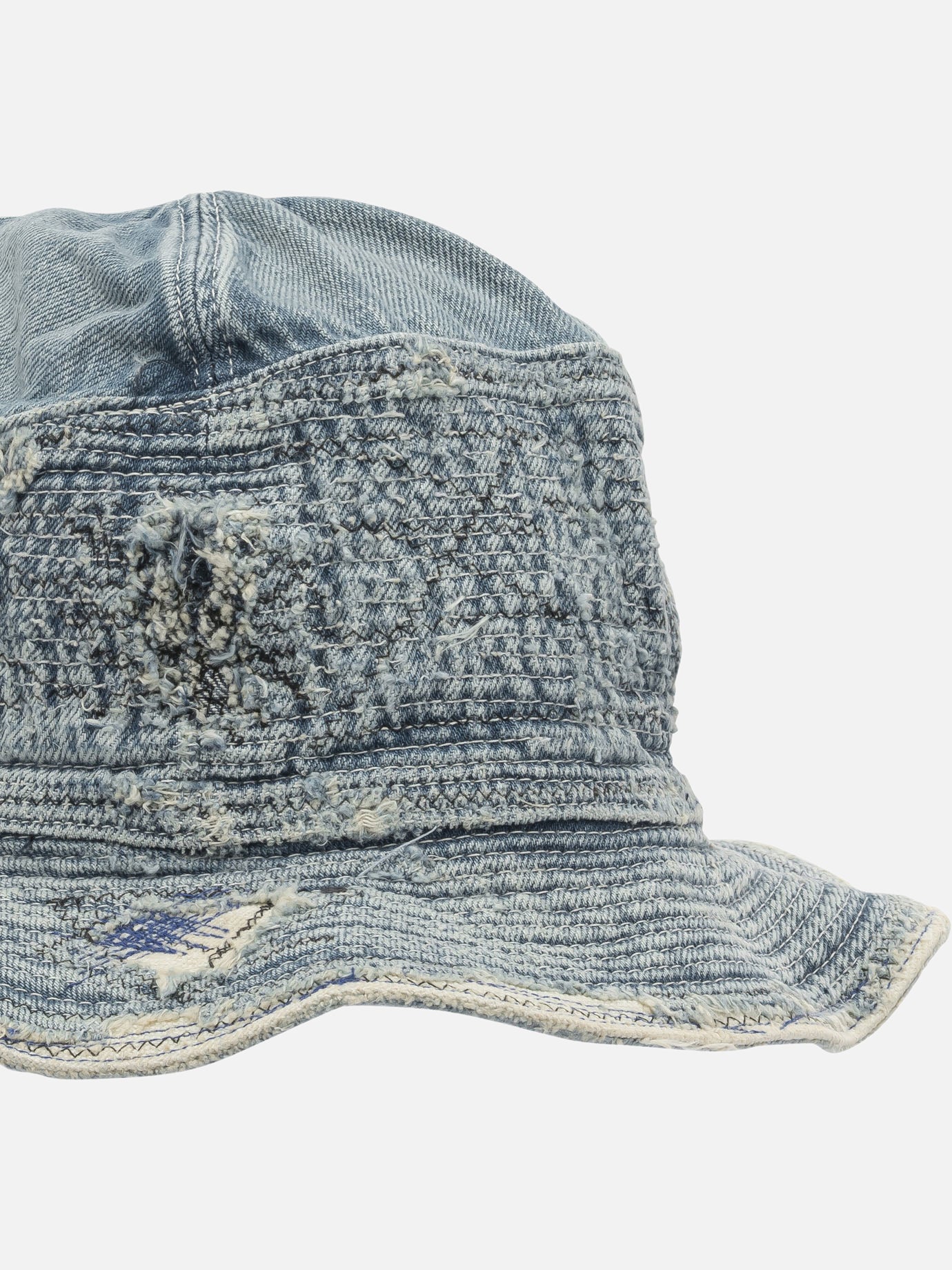 Bucket hats 100% cotton  Blue - KAPITAL Men | PDP | VIETTI Online Store | thumbnail_4