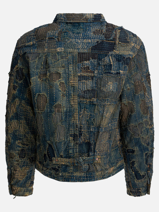 Denim jackets Textured knit  Blue - KAPITAL Men | PLP | VIETTI Online Store | 2
