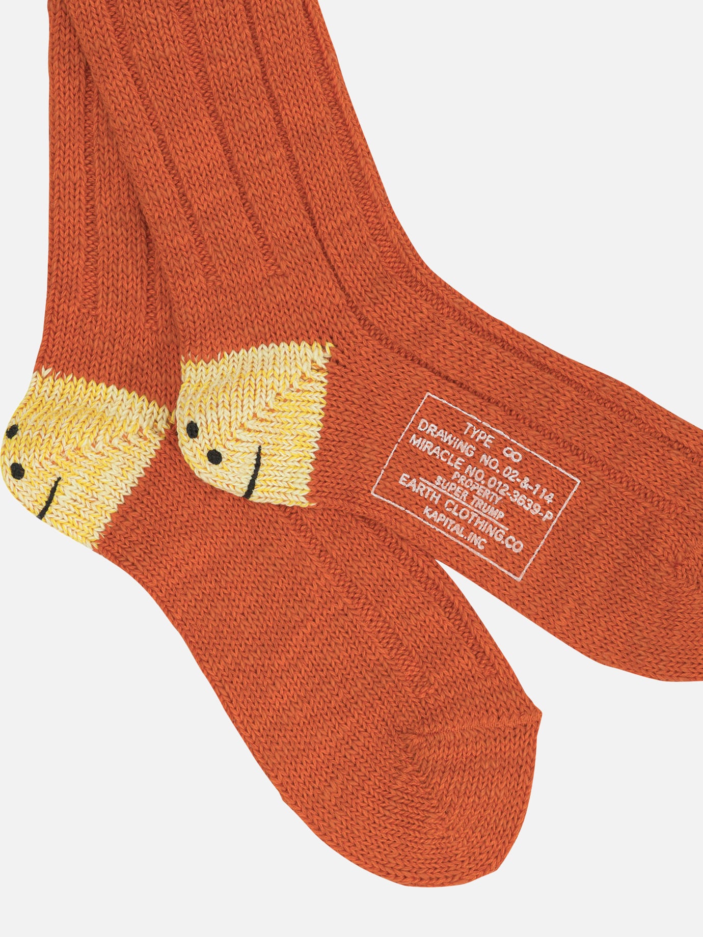 Classic socks Solid colour  Orange - KAPITAL Men | PDP | VIETTI Online Store | Zoom-Modal_2
